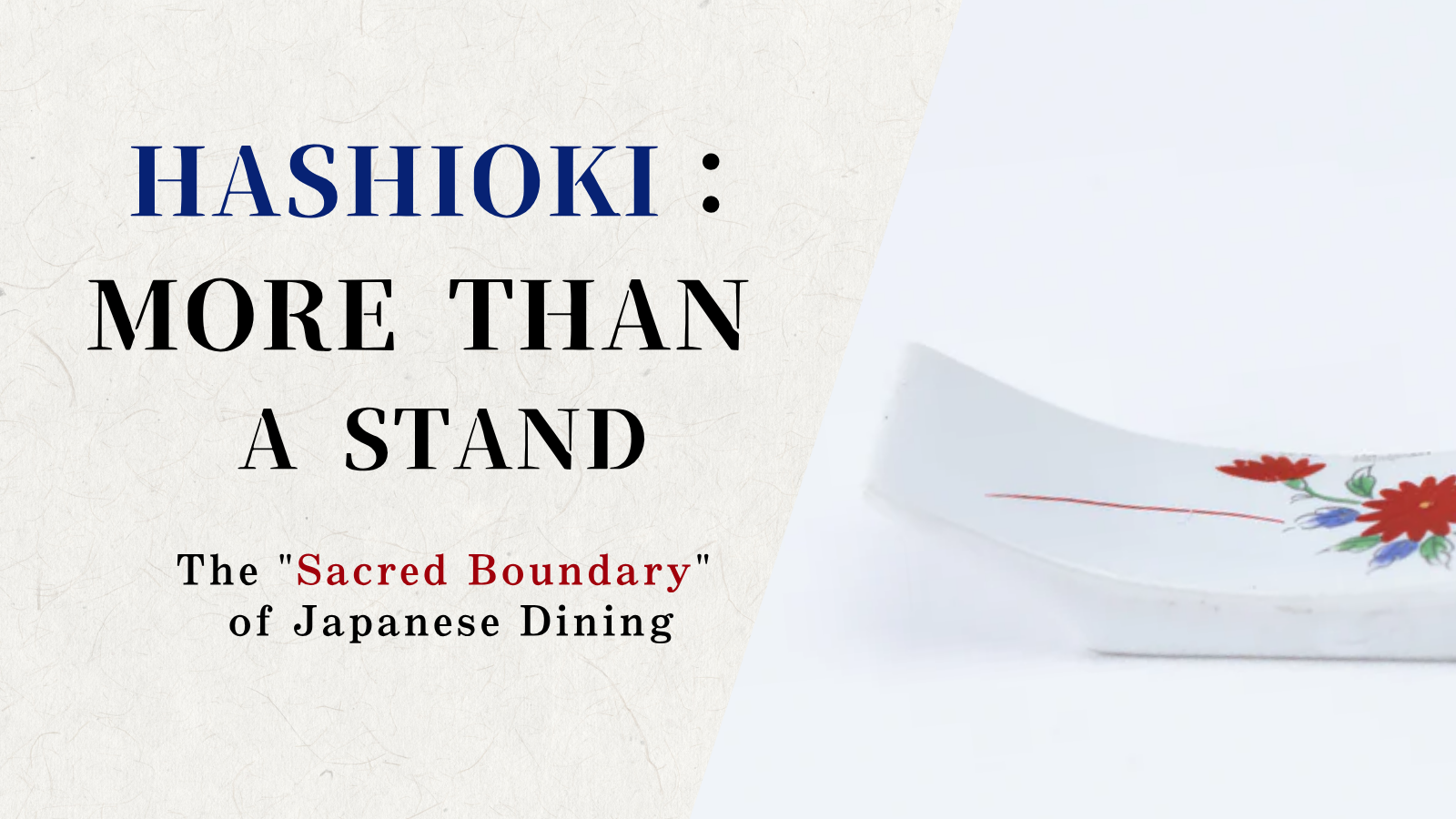 Why Do Japanese Use Chopstick Rests? More Than a Stand: A 'Sacred Boundary' for Your Table