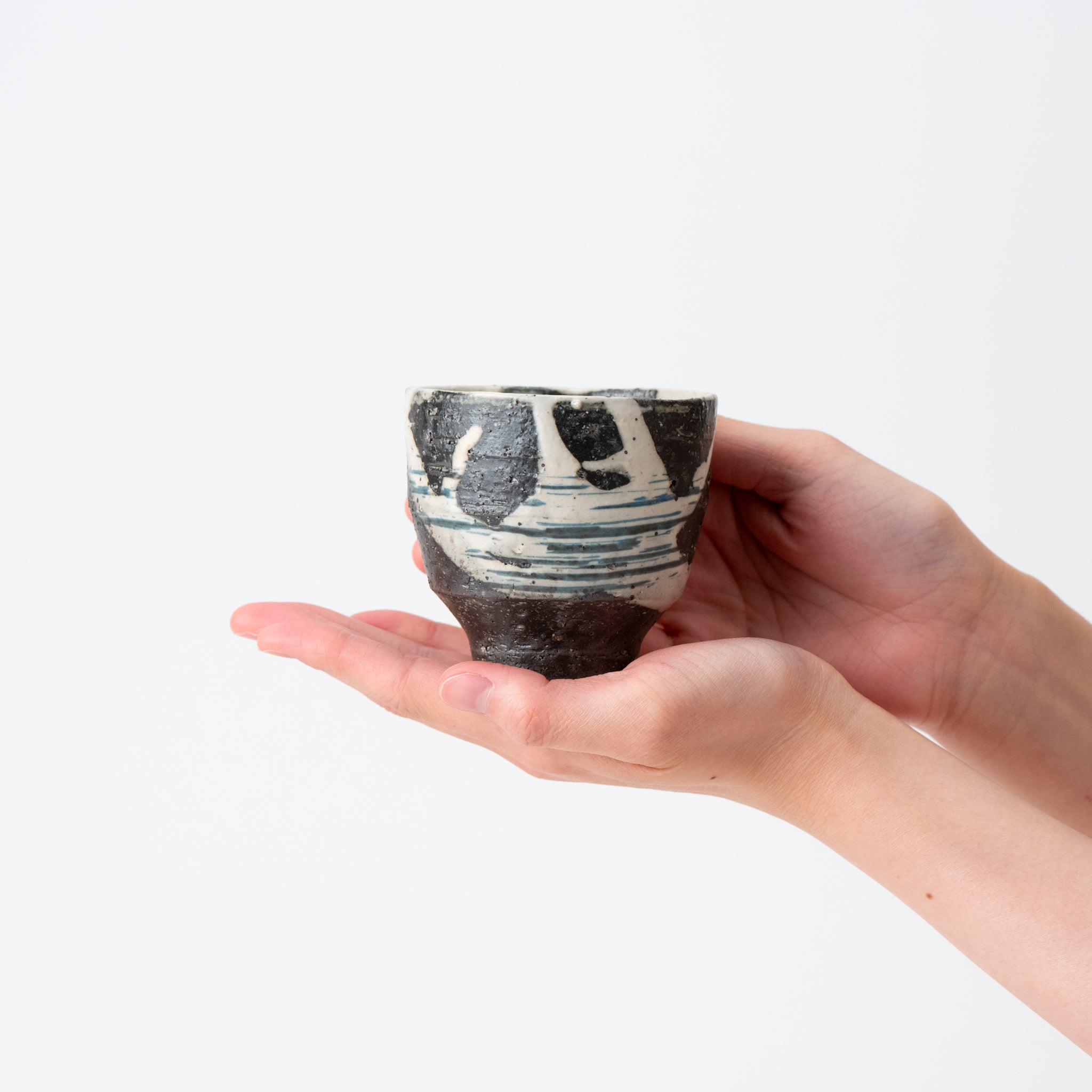 Tide Pattern Yunomi Teacup