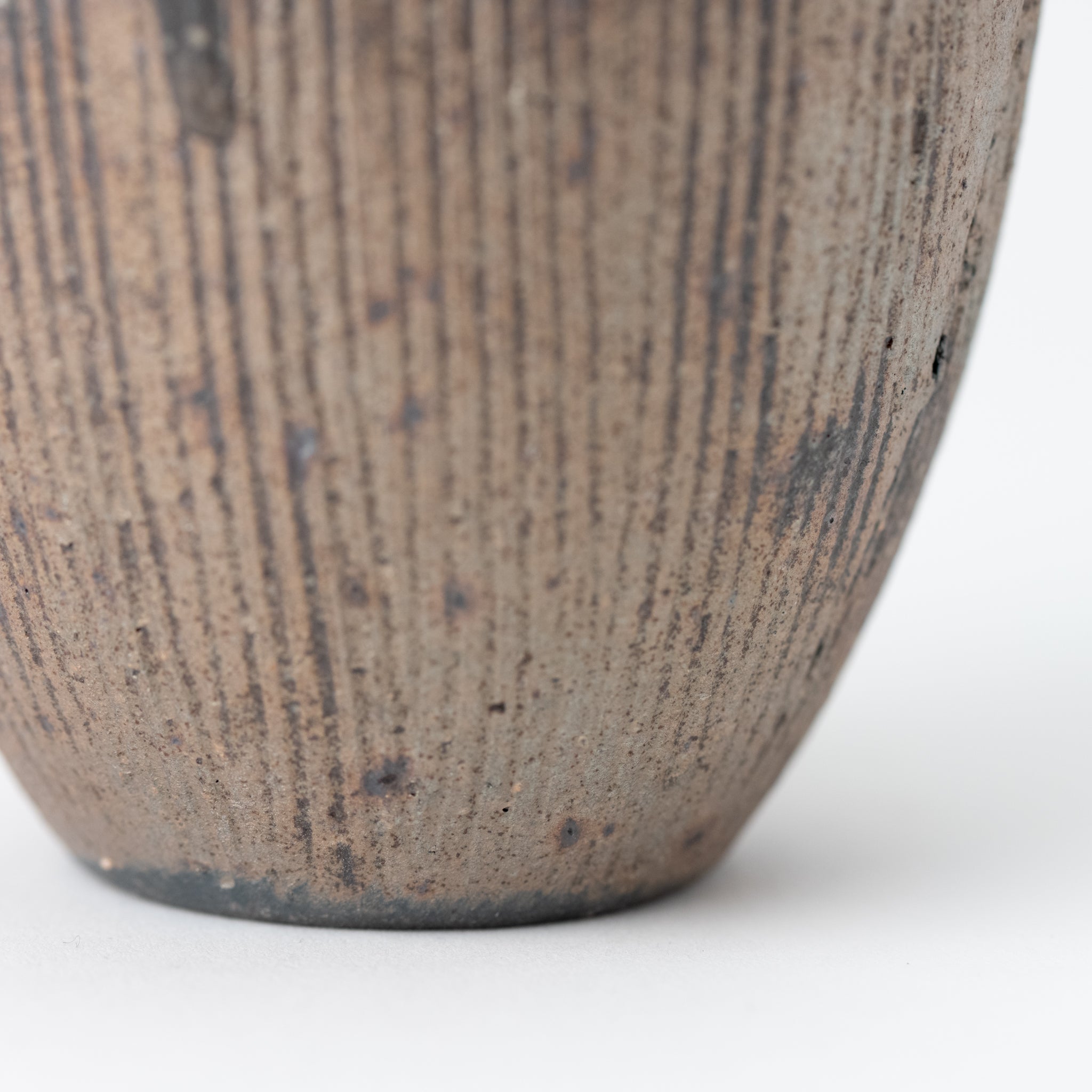 Handcrafted Shigaraki Ware Iron Rust Yunomi Teacup