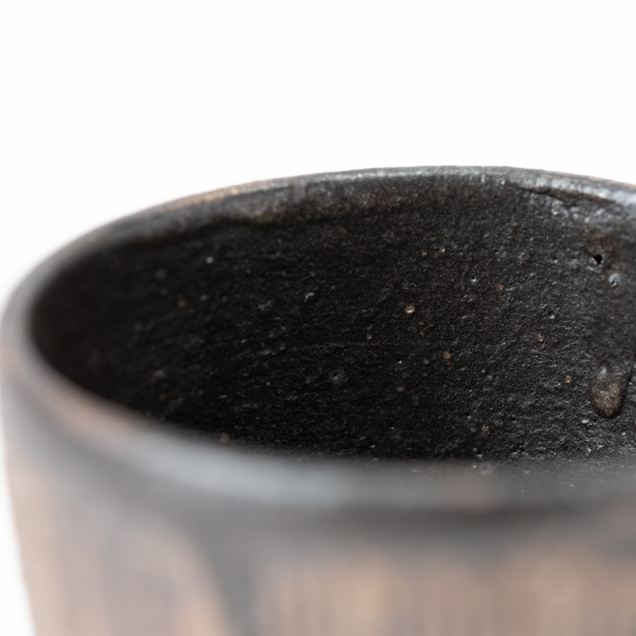 Handcrafted Shigaraki Ware Iron Rust Yunomi Teacup