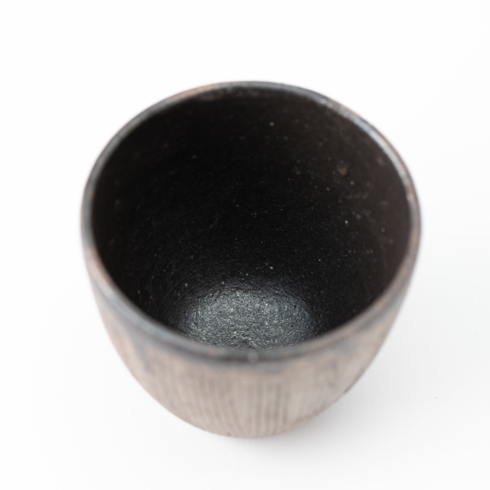 Handcrafted Shigaraki Ware Iron Rust Yunomi Teacup