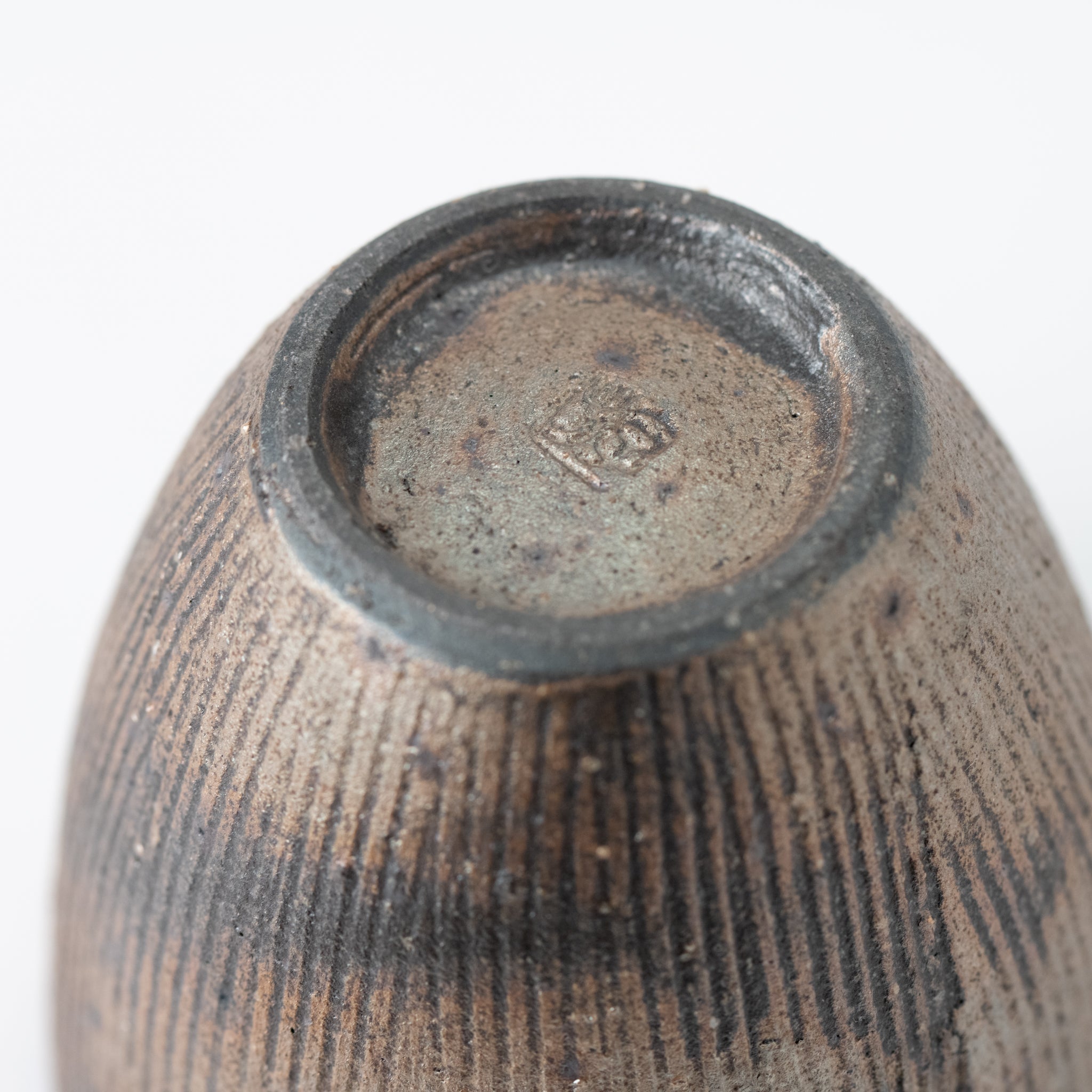 Handcrafted Shigaraki Ware Iron Rust Yunomi Teacup
