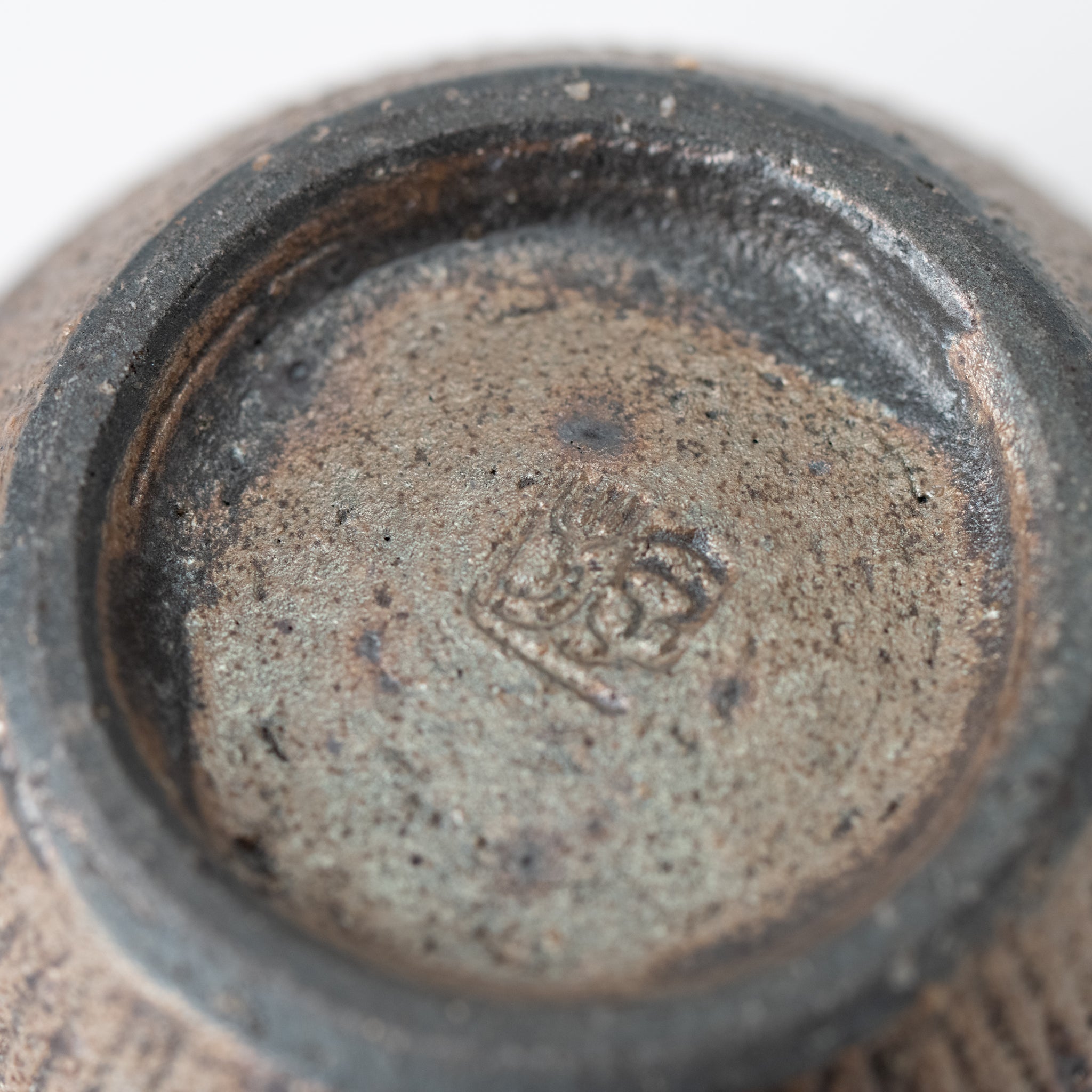 Handcrafted Shigaraki Ware Iron Rust Yunomi Teacup