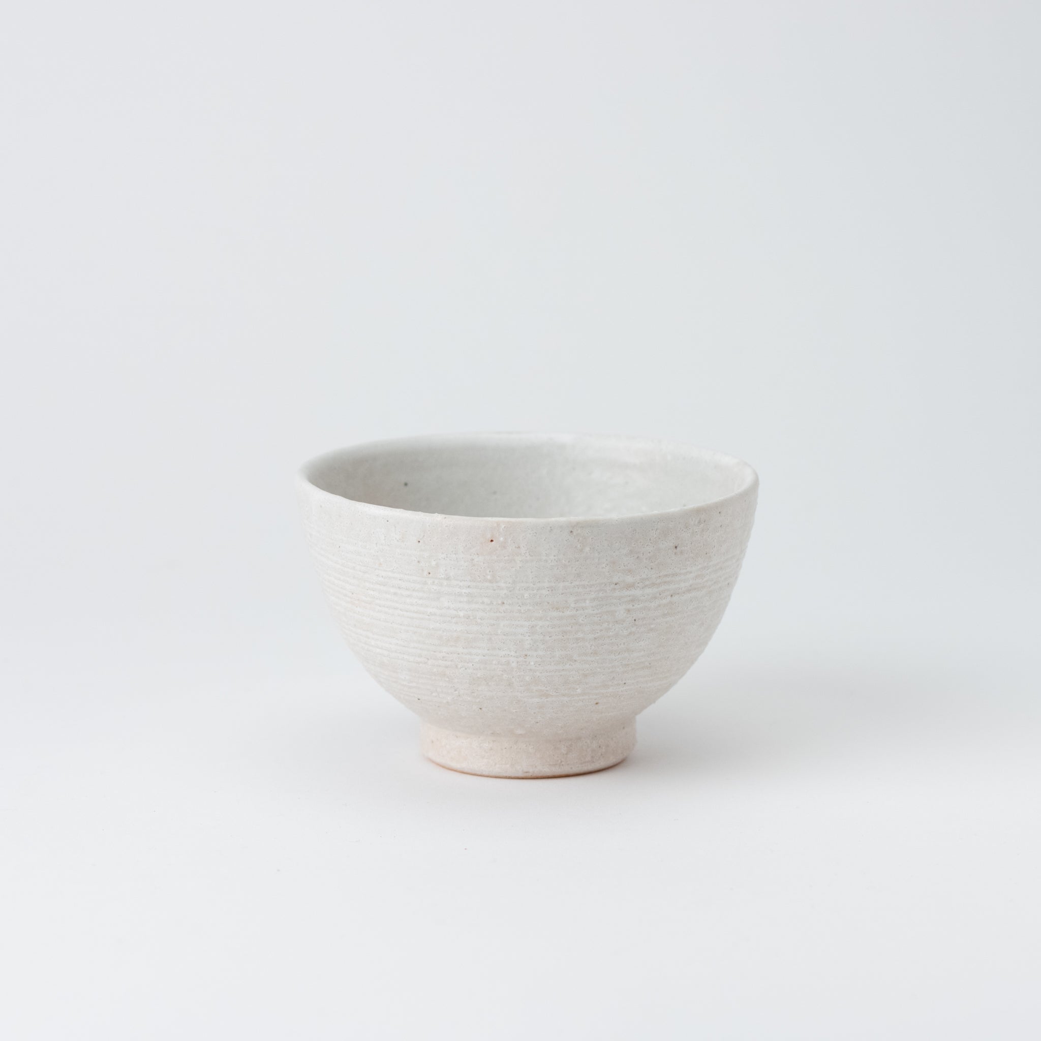 White Combed Rice Bowl