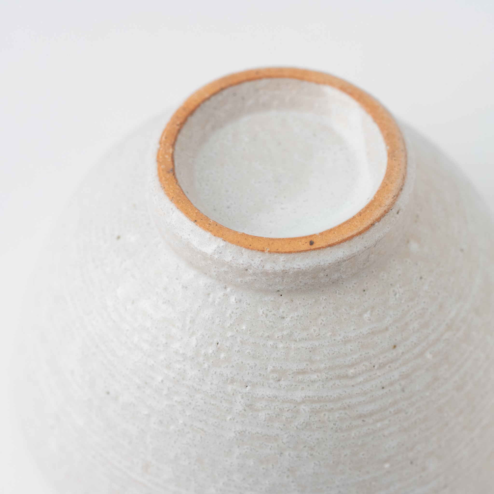 White Combed Rice Bowl