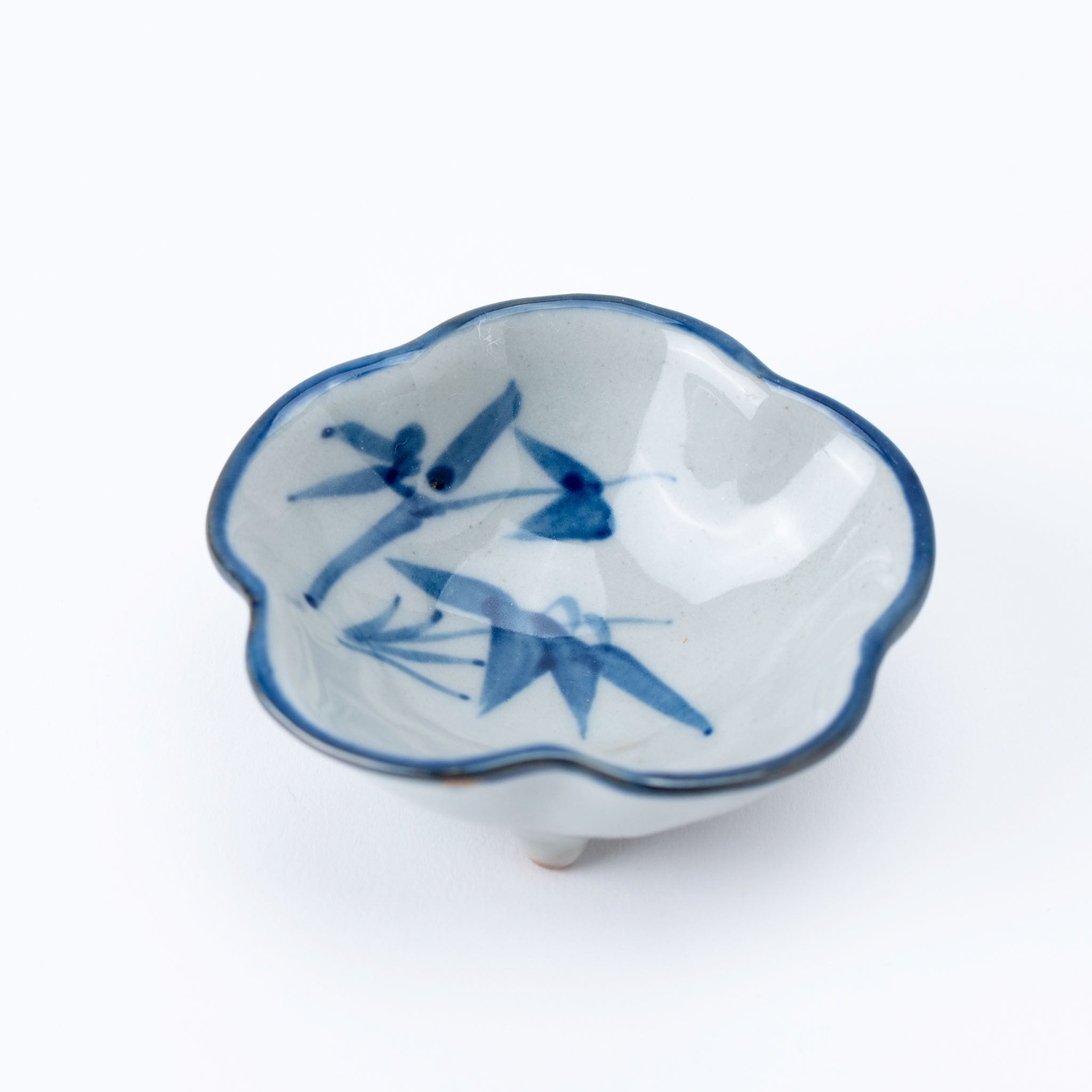 Blue Petal Footed Kobachi Bowl