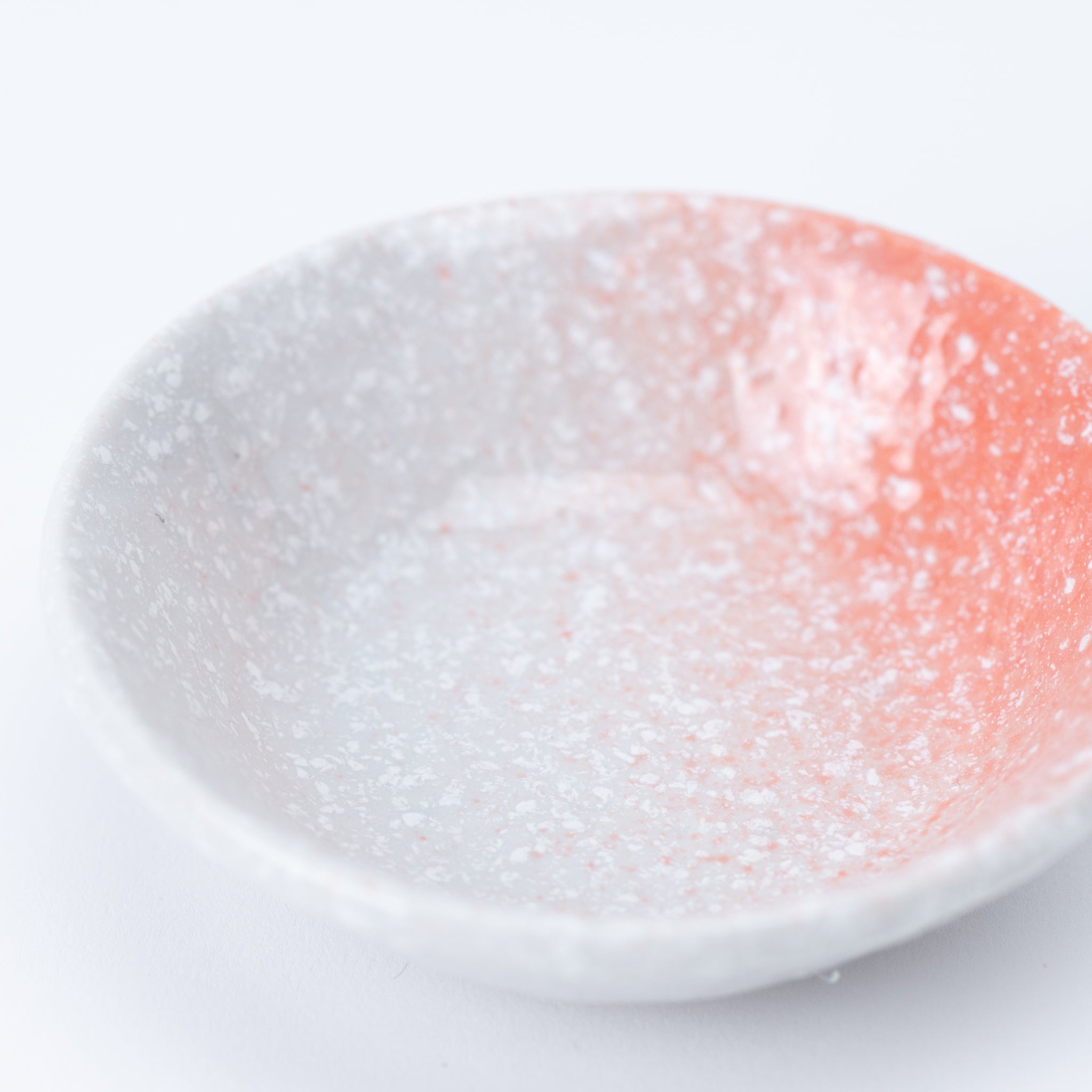 Pink Brush White Small Plate