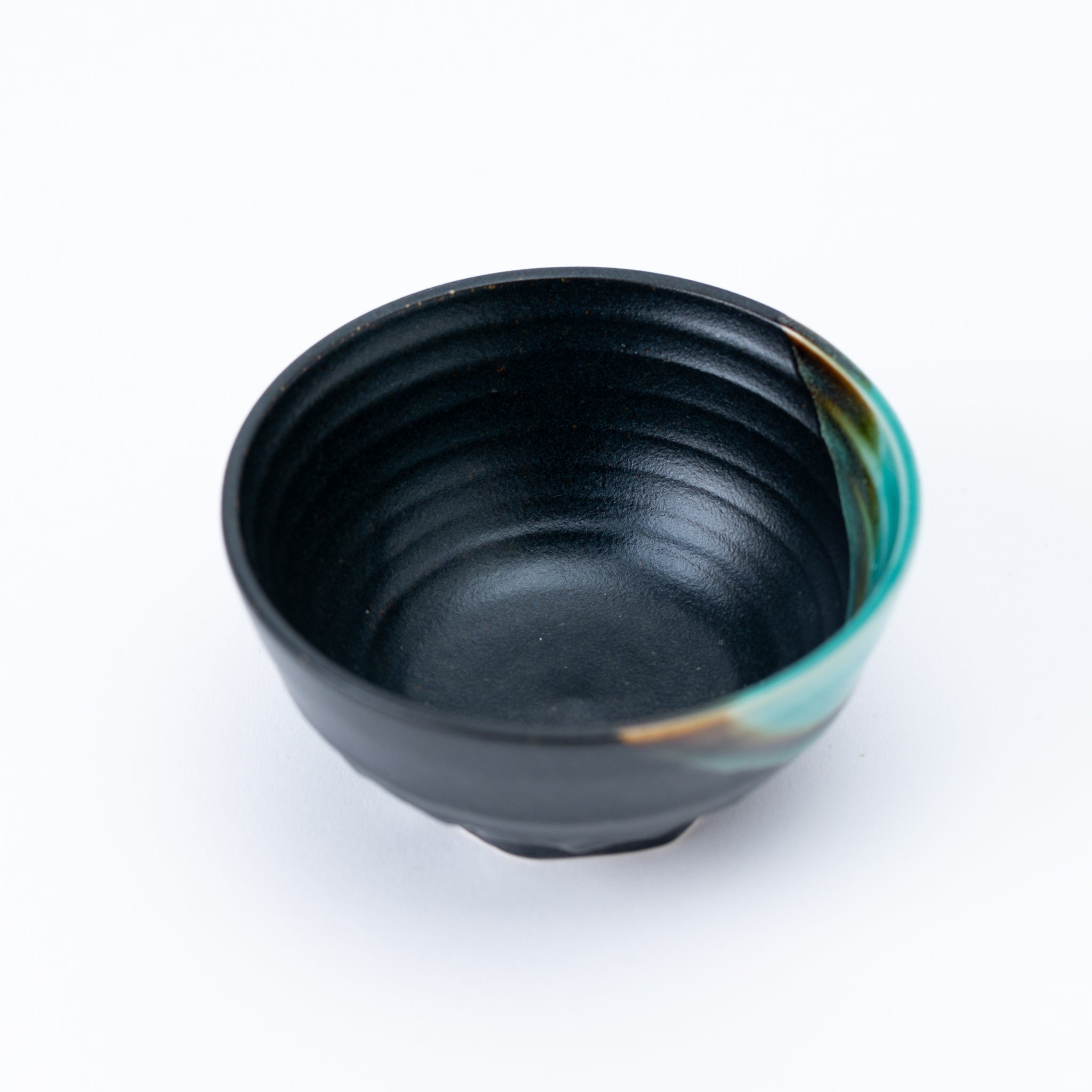 Emerald Edge Black Kobachi Small Bowl
