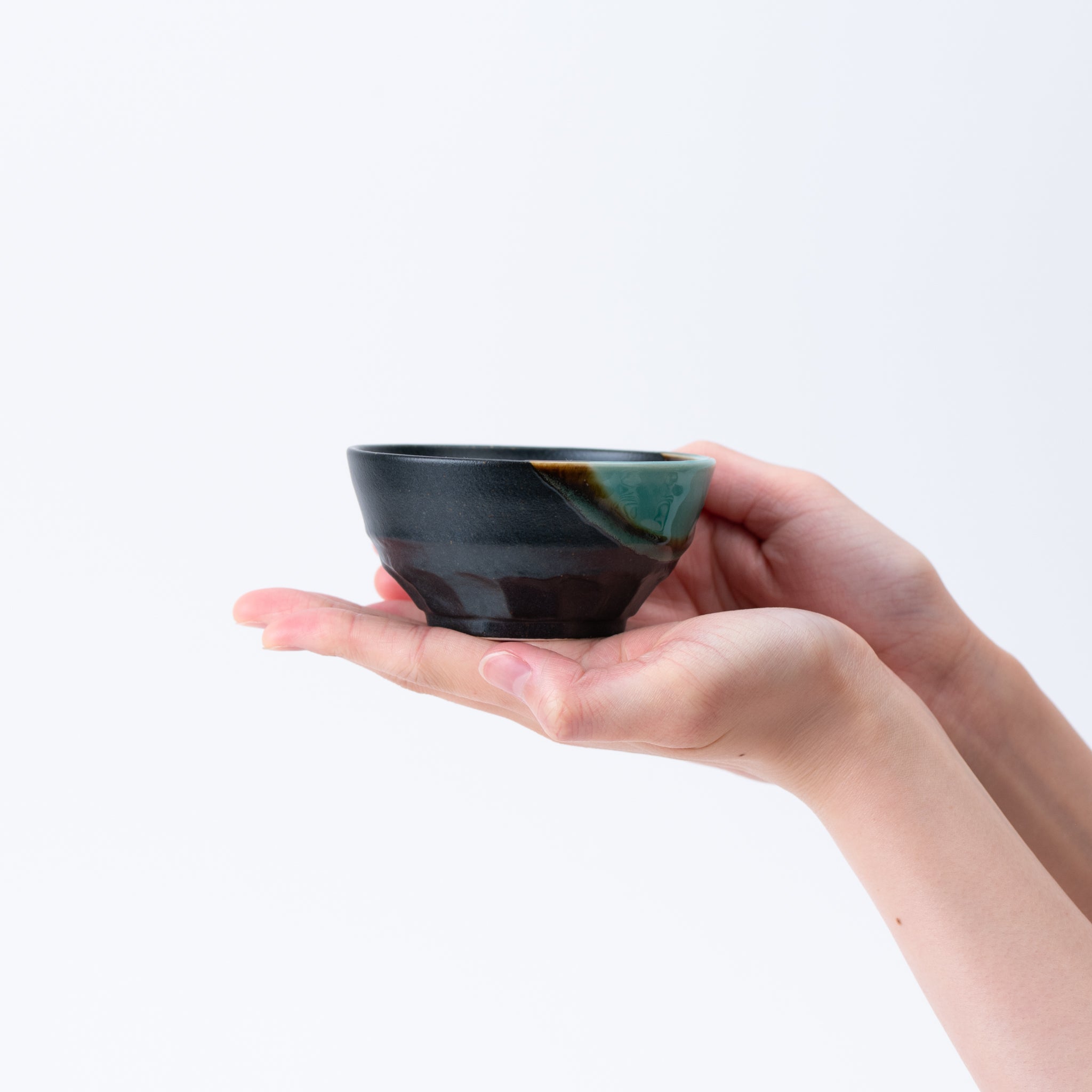 Emerald Edge Black Kobachi Small Bowl