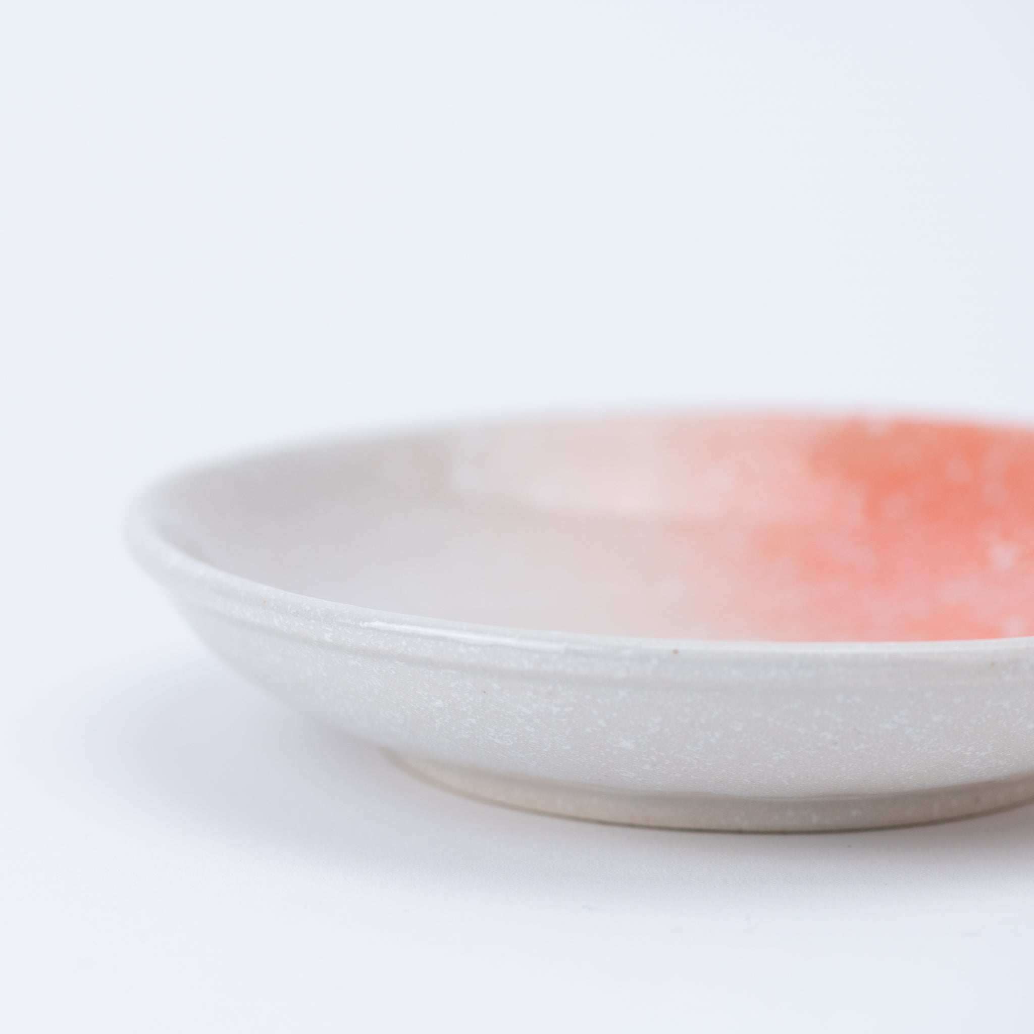 Pink Brush White Medium Plate