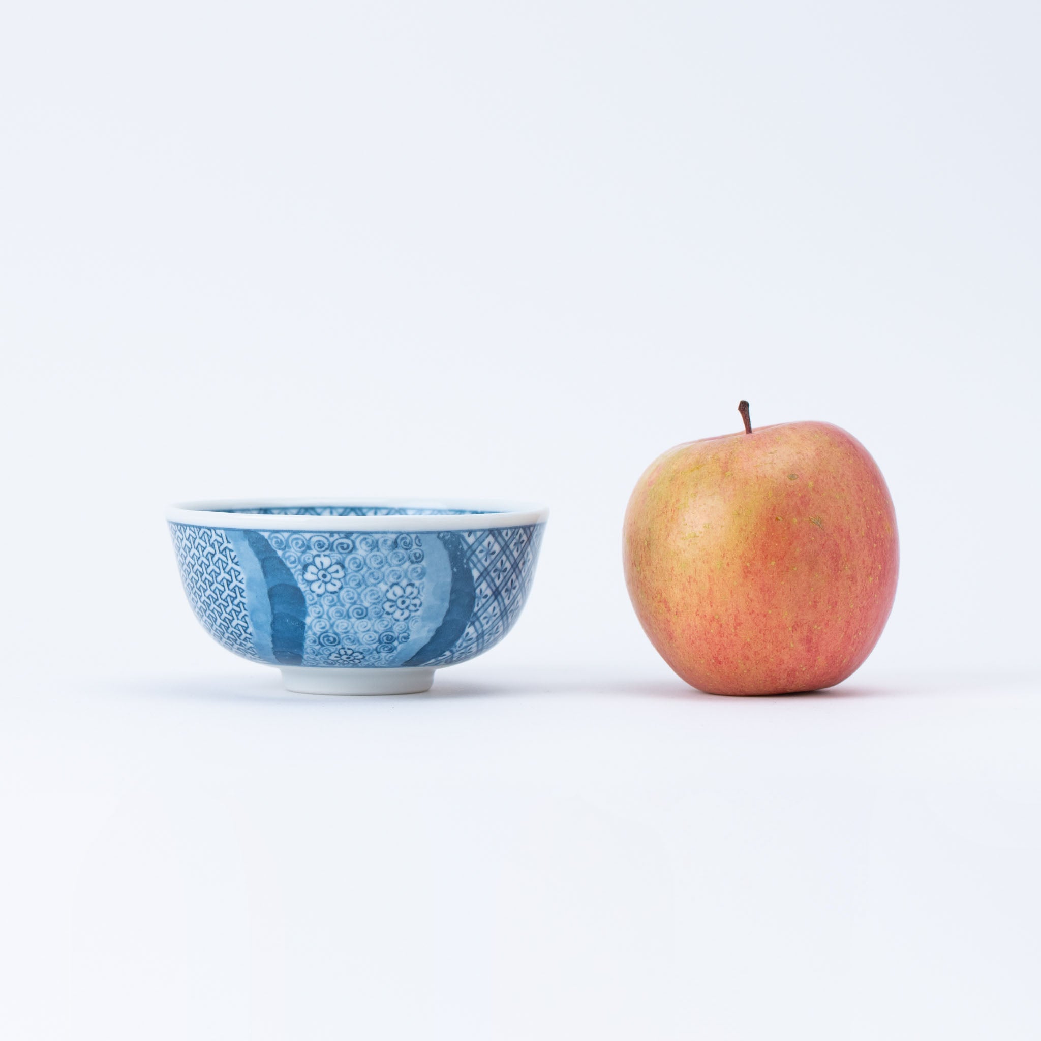 Patchwork Blue Rice Bowl