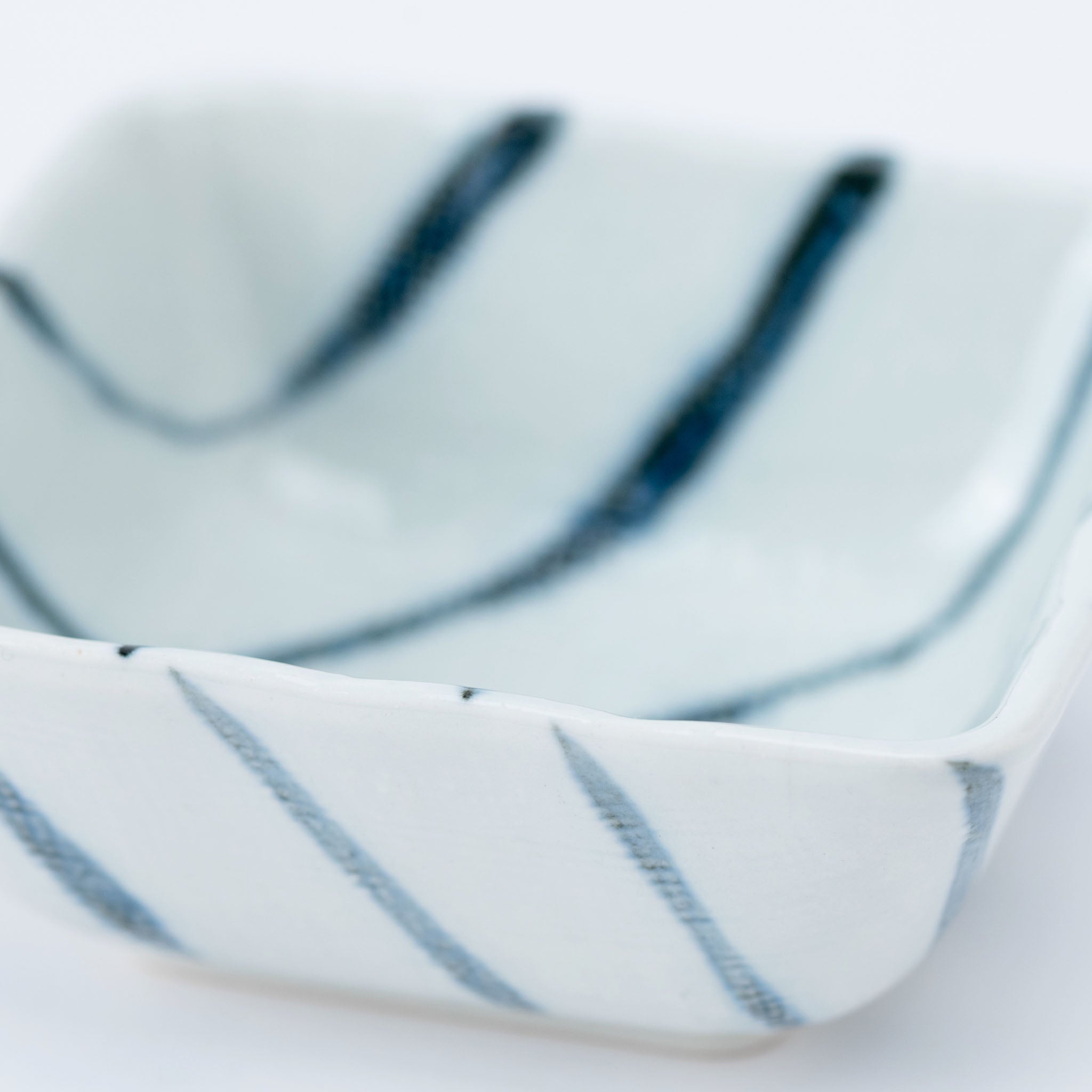 Blue Flow Square Kobachi Small Bowl
