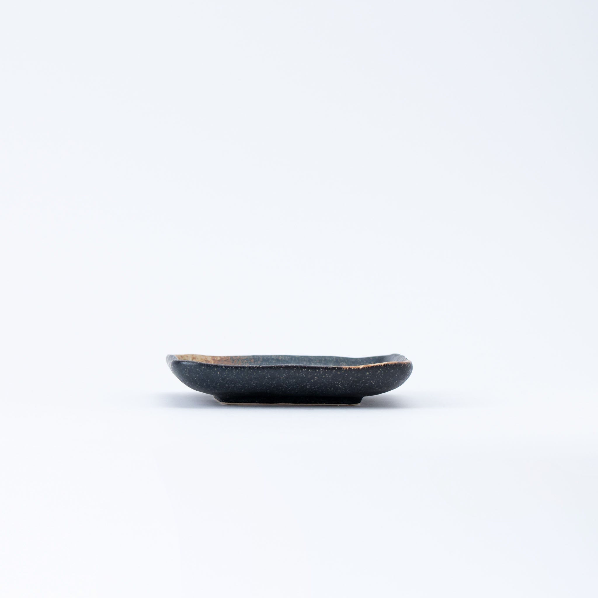 Black and Burned Square Plate