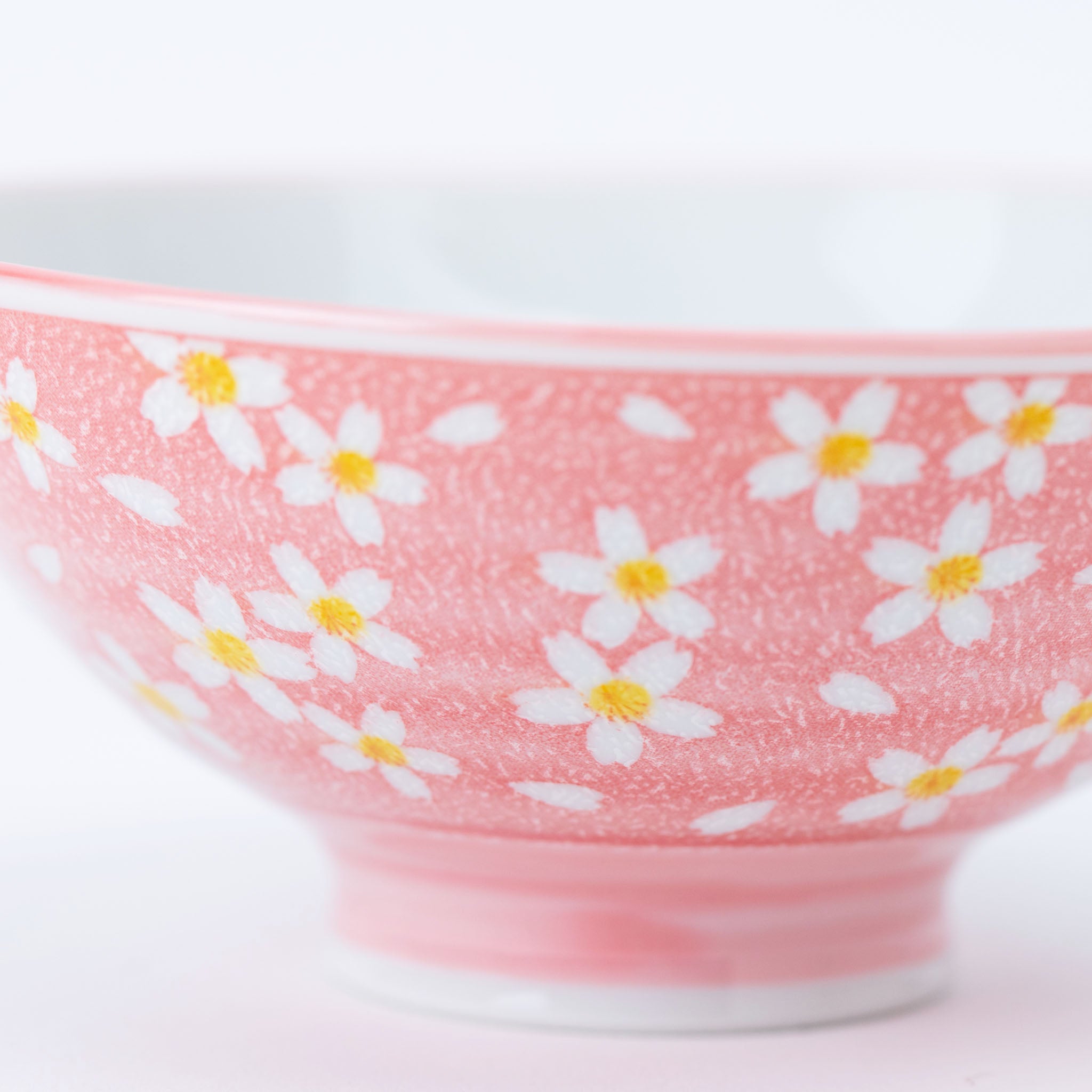 Pink Flower Rice Bowl