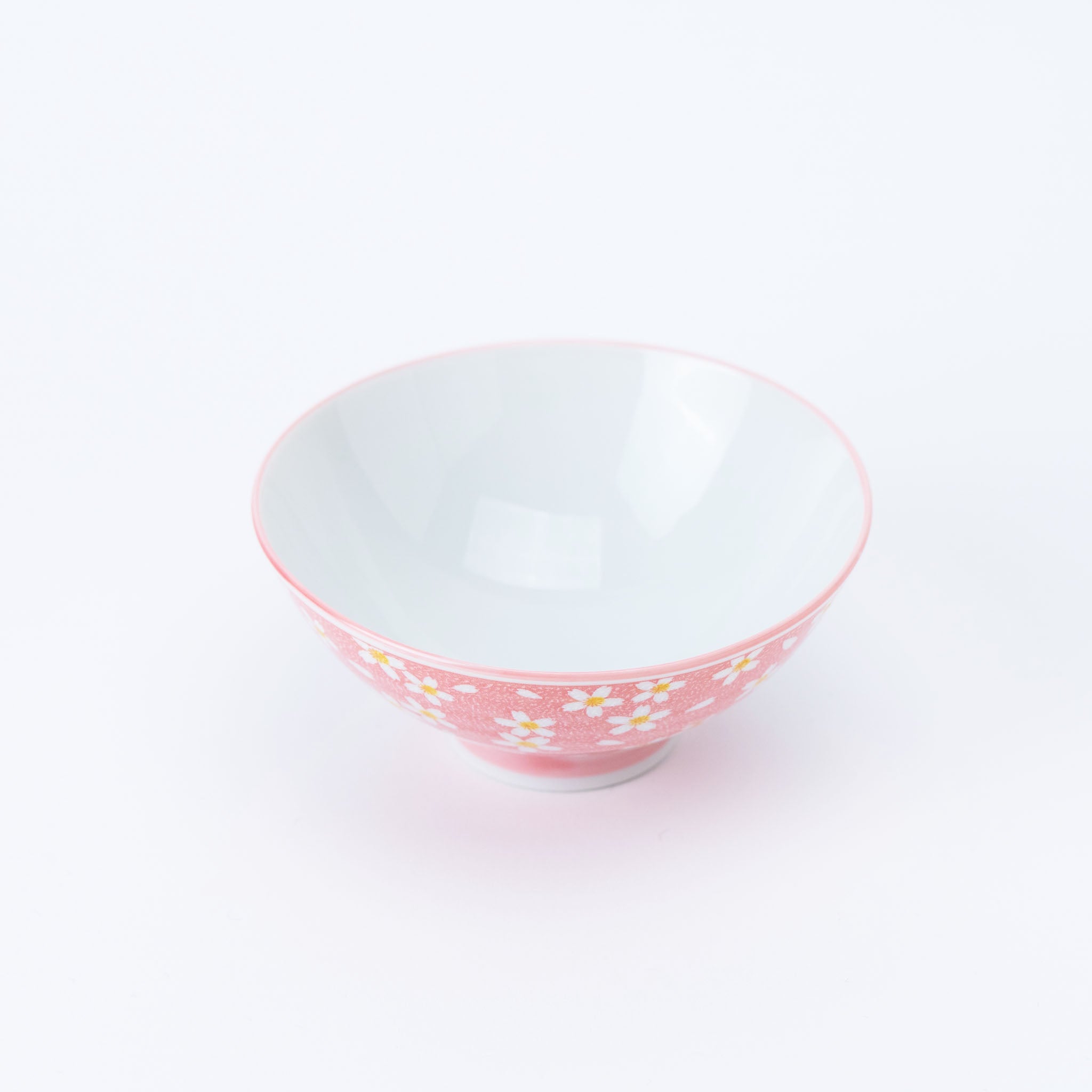 Pink Flower Rice Bowl