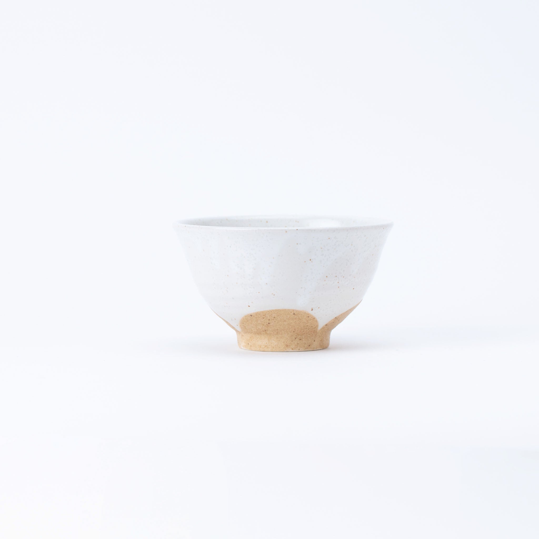 Plain White Clay Rice Bowl