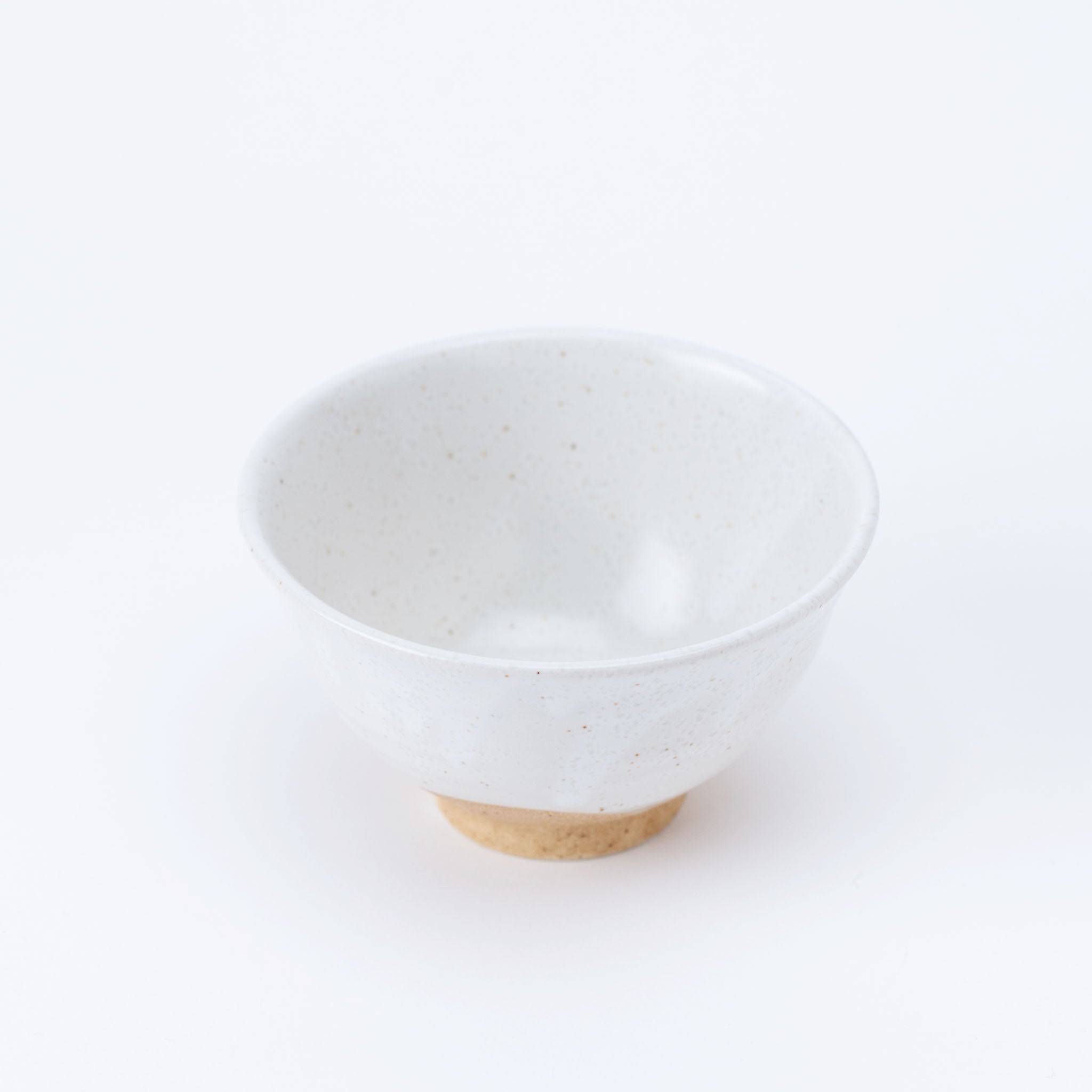 Plain White Clay Rice Bowl