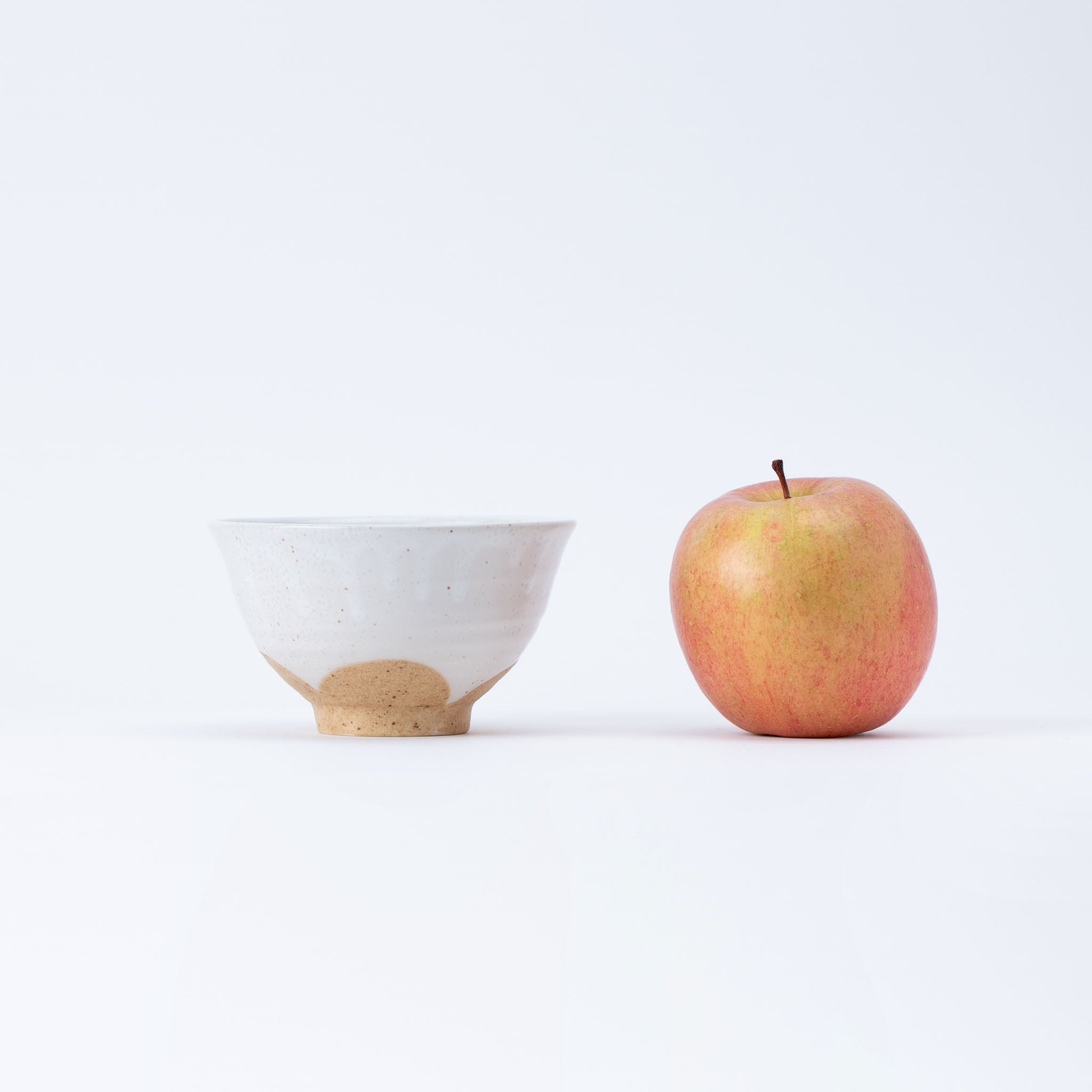 Plain White Clay Rice Bowl