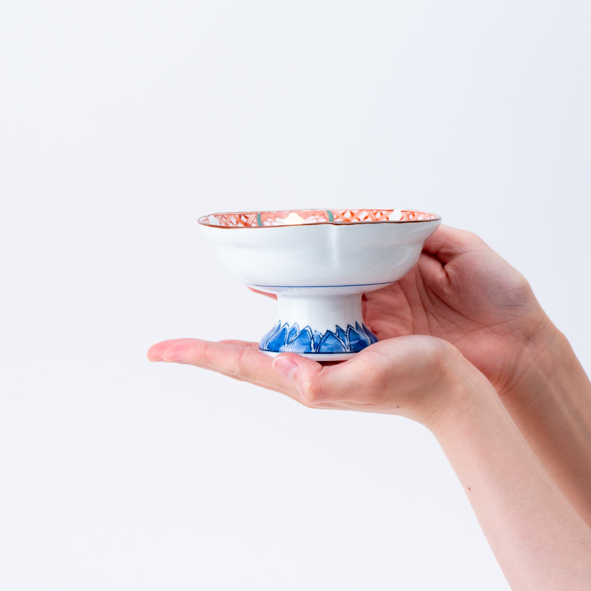 Blue Footed Pedestal Bowl