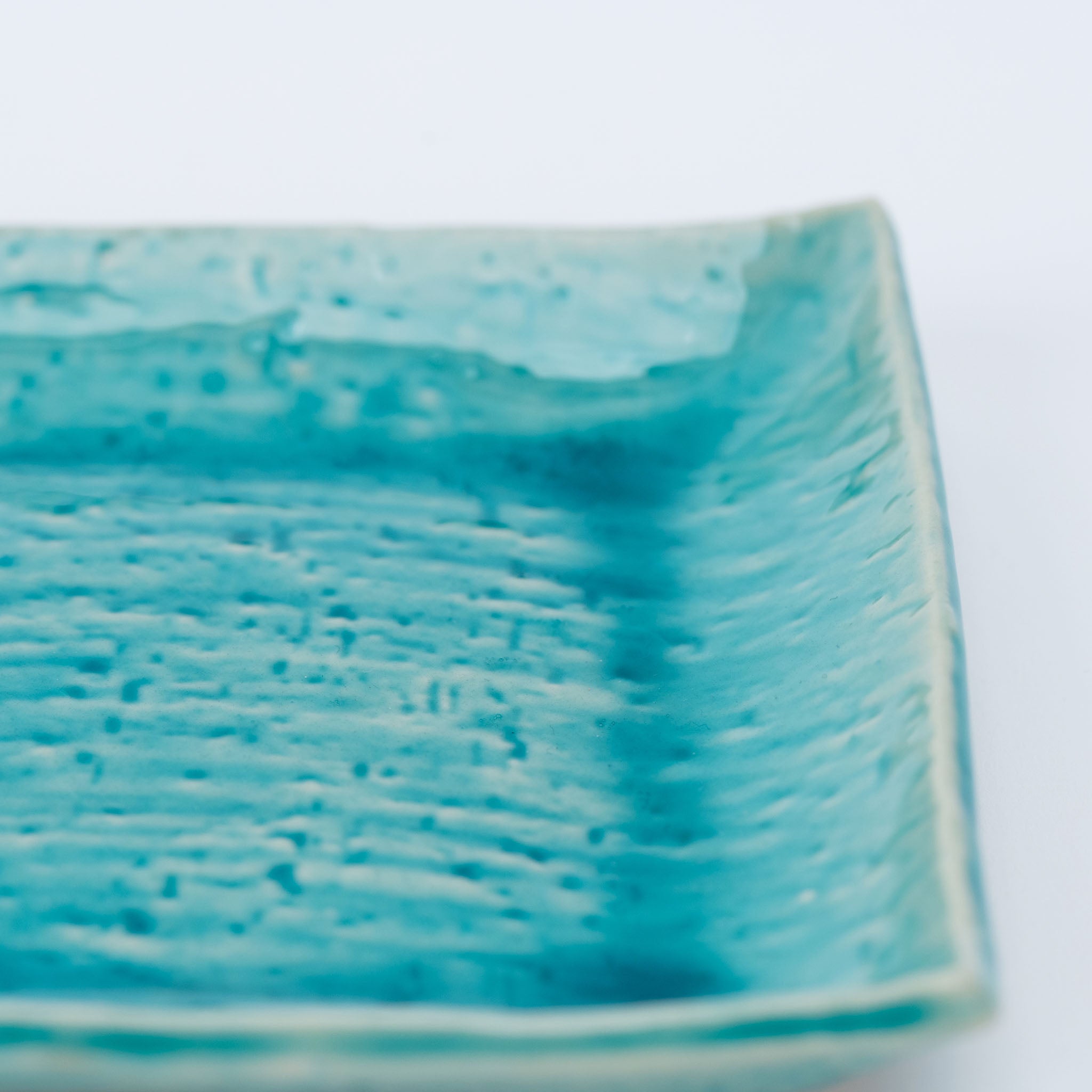 Turquoise Square Plate
