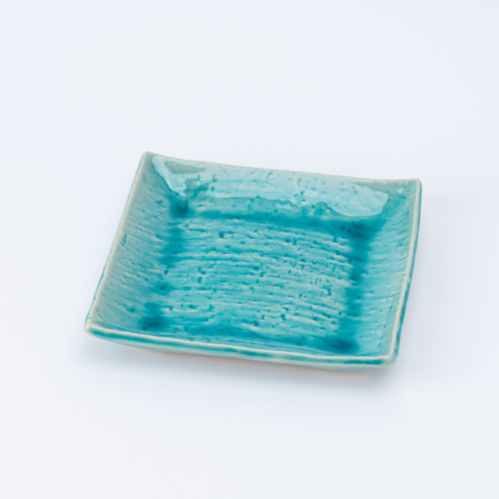 Turquoise Square Plate