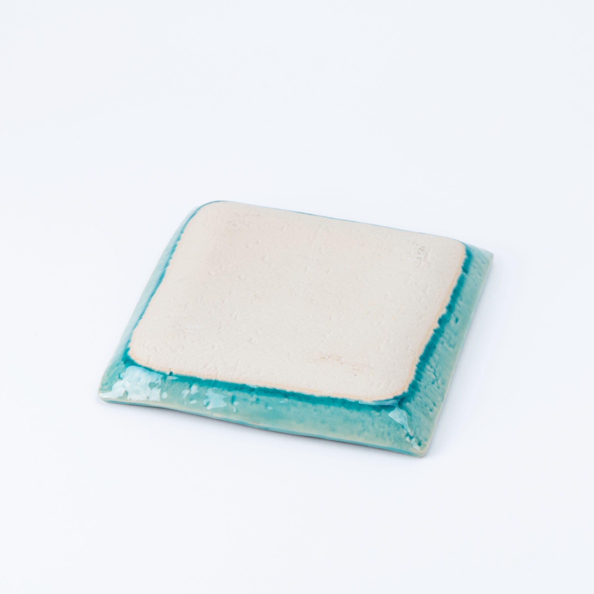 Turquoise Square Plate