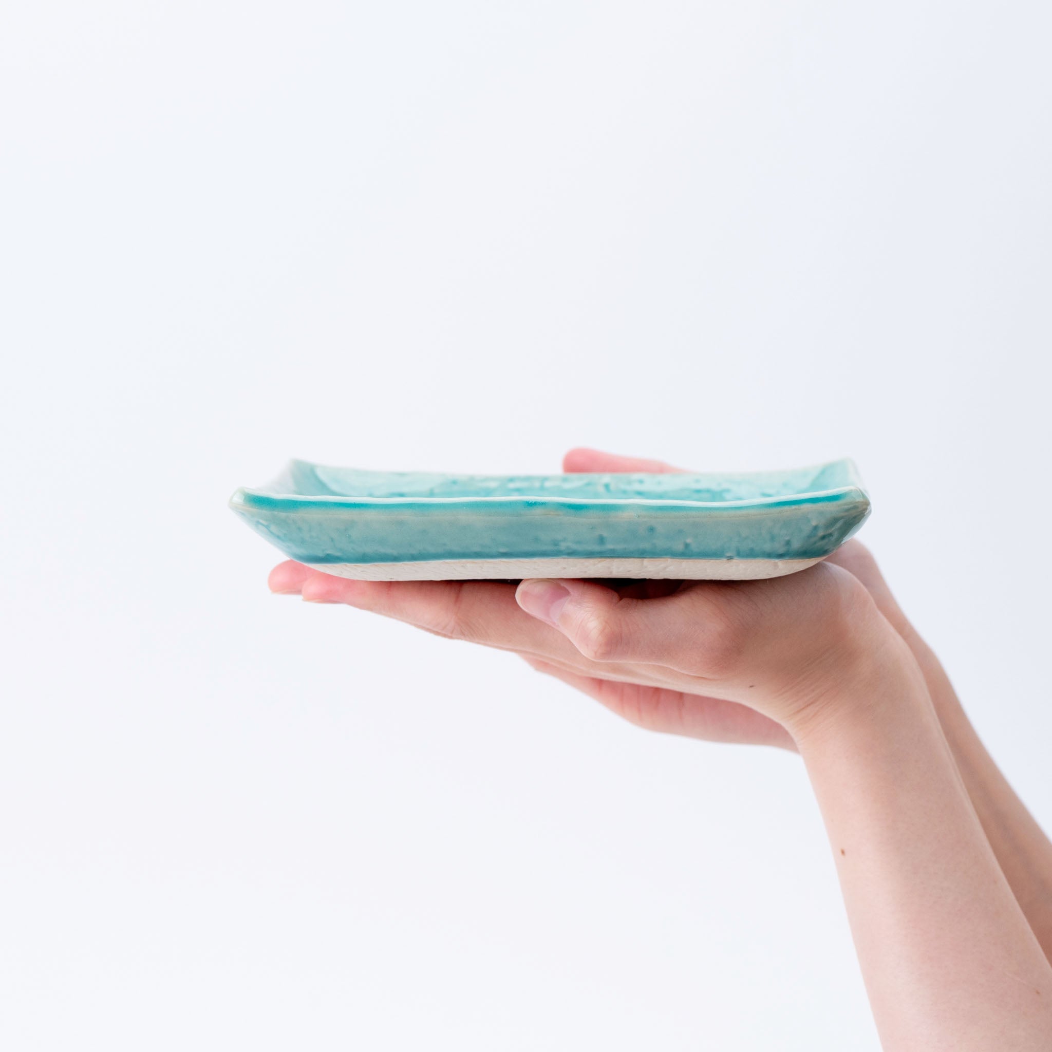 Turquoise Square Plate