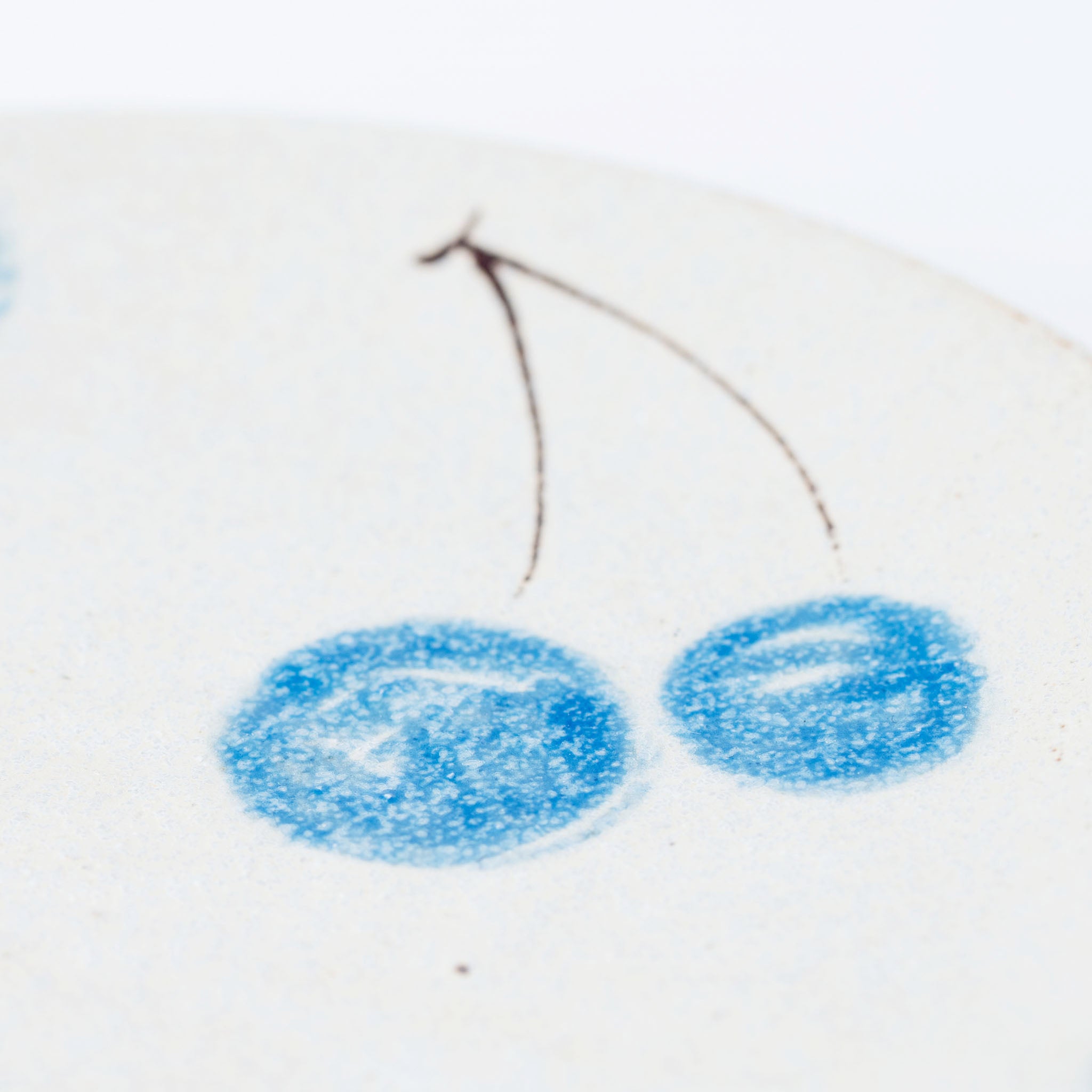 Blue Cherry Plate