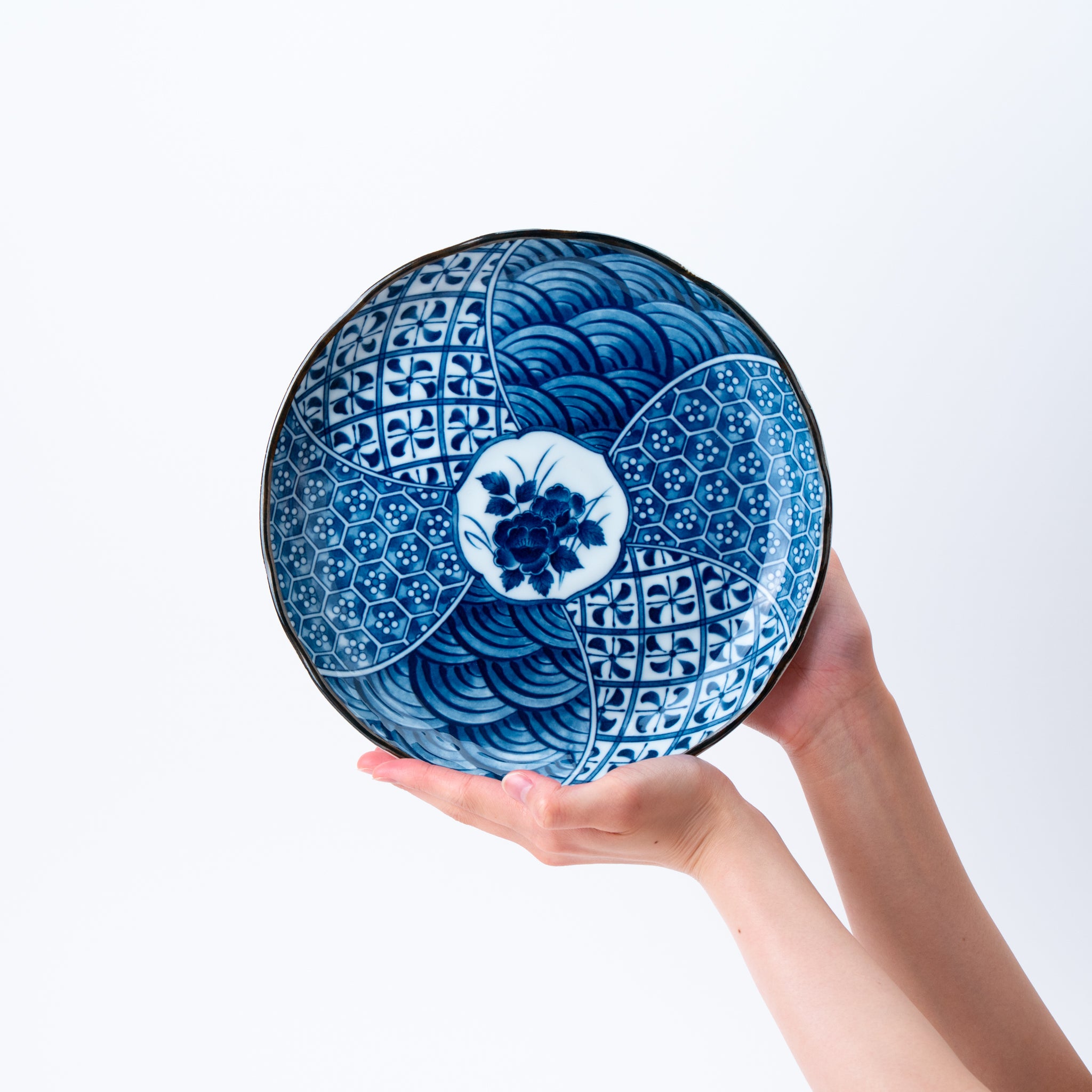 Indigo Blossom Plate