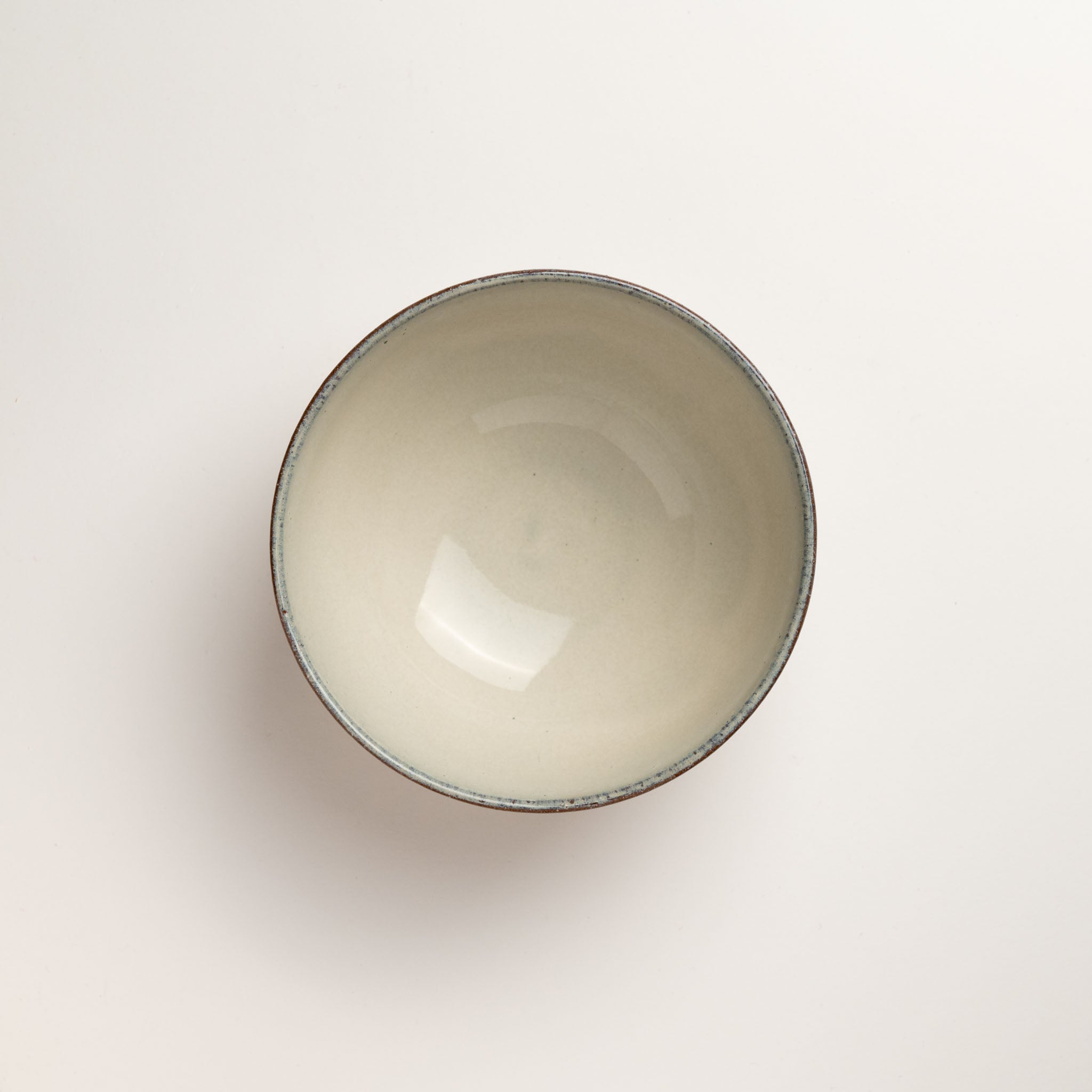 White Glaze Carving Donburi Bowl