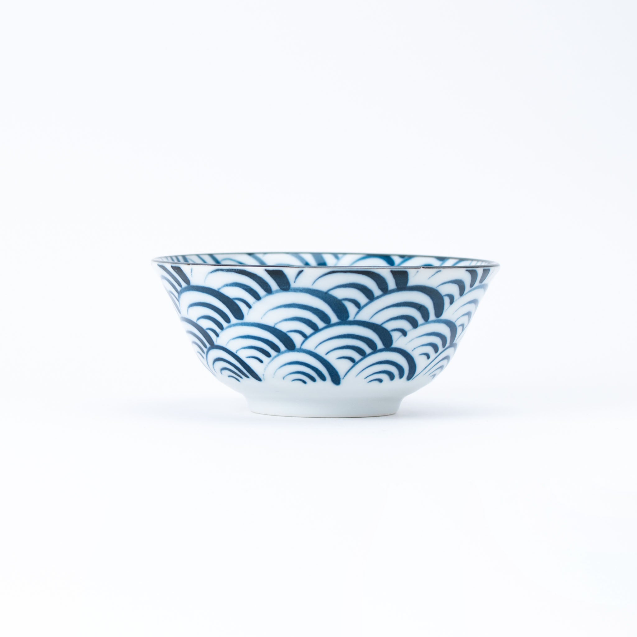 Seigaiha Blue Donburi Bowl