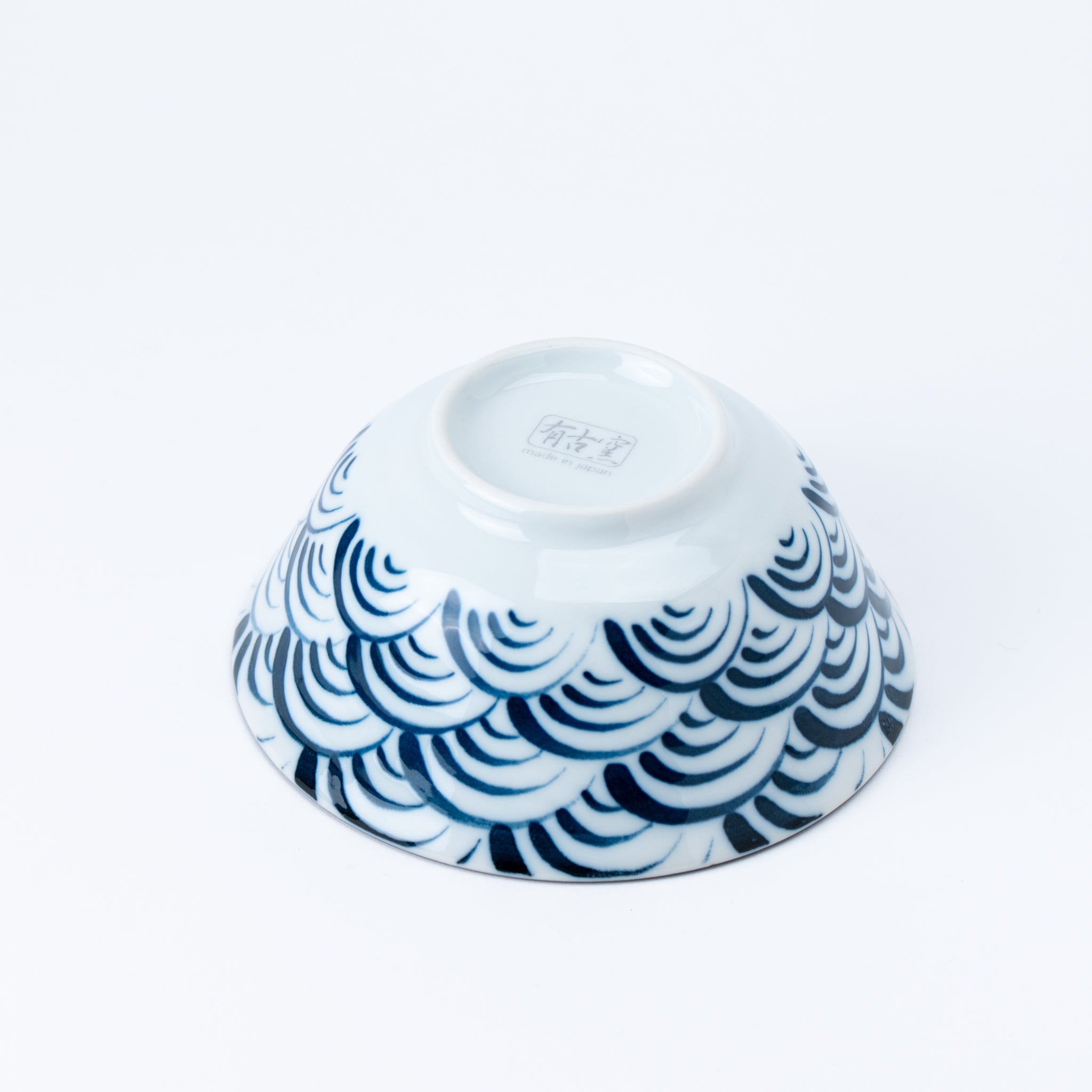 Seigaiha Blue Donburi Bowl