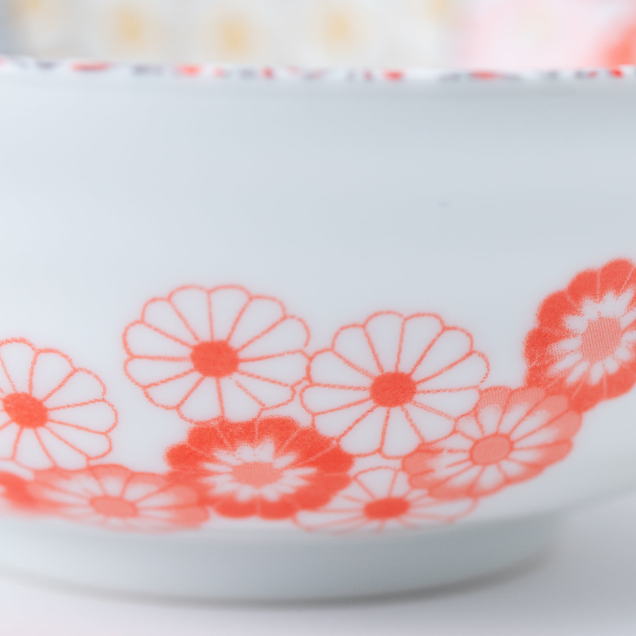 Pink Flower Petal Donburi Bowl