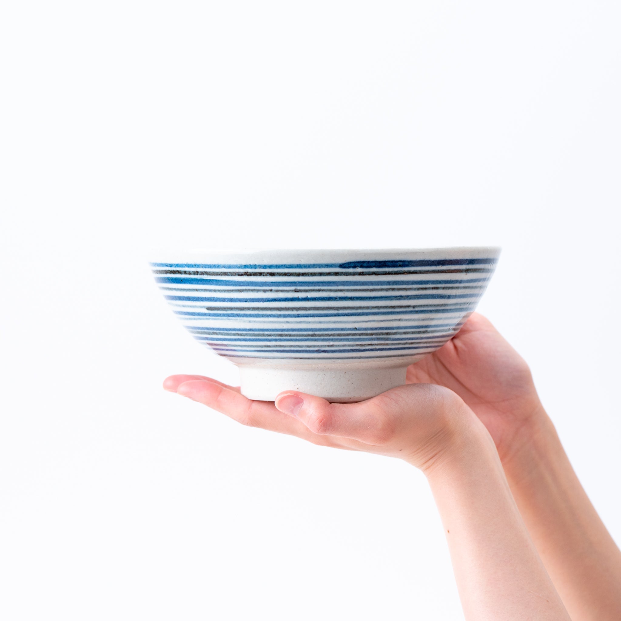 Blue Striped Donburi Bowl