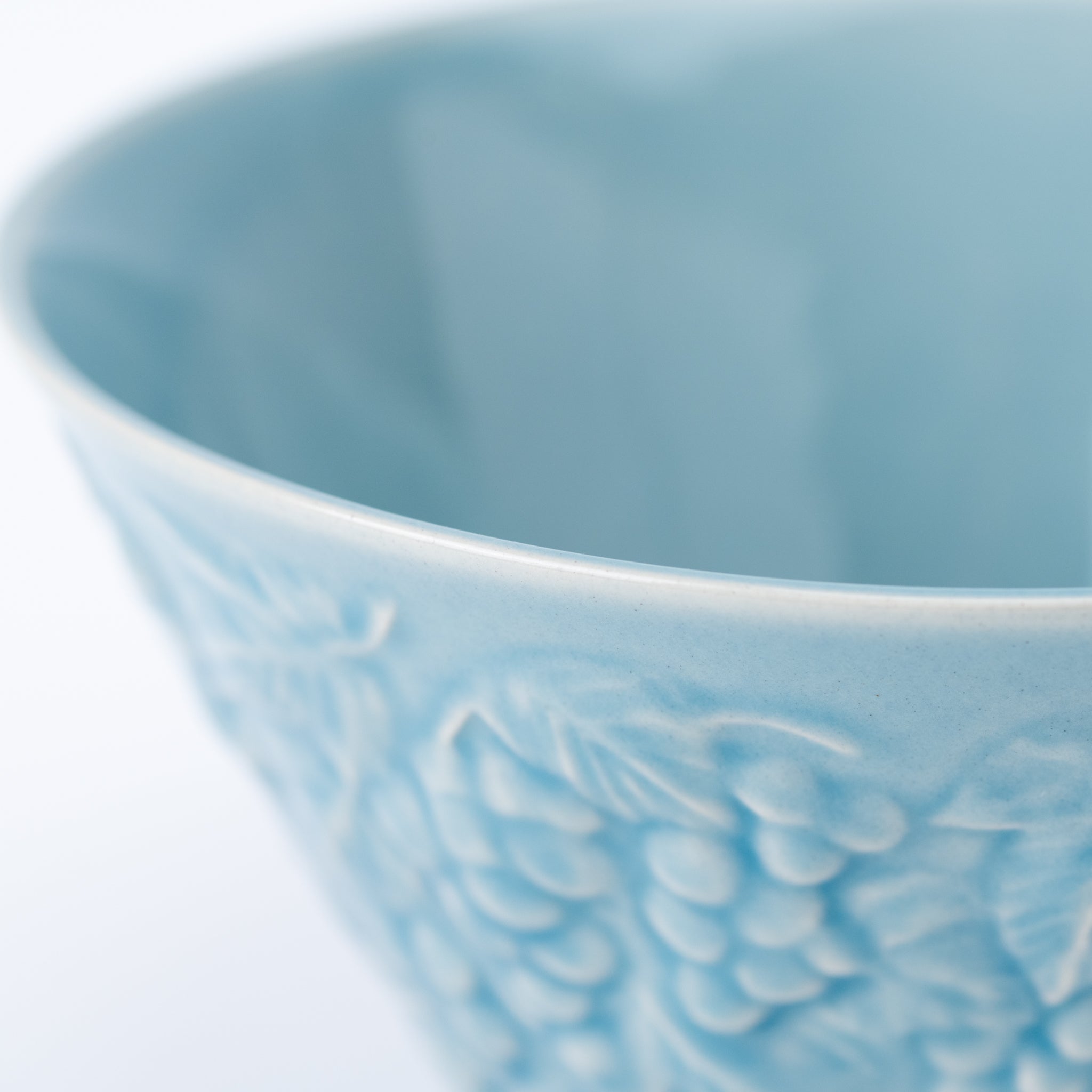 Grape and Leaves Blue Bowl