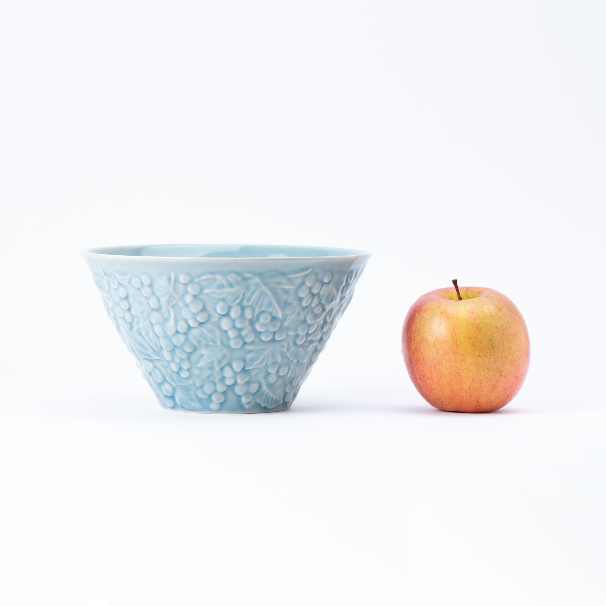 Grape and Leaves Blue Bowl