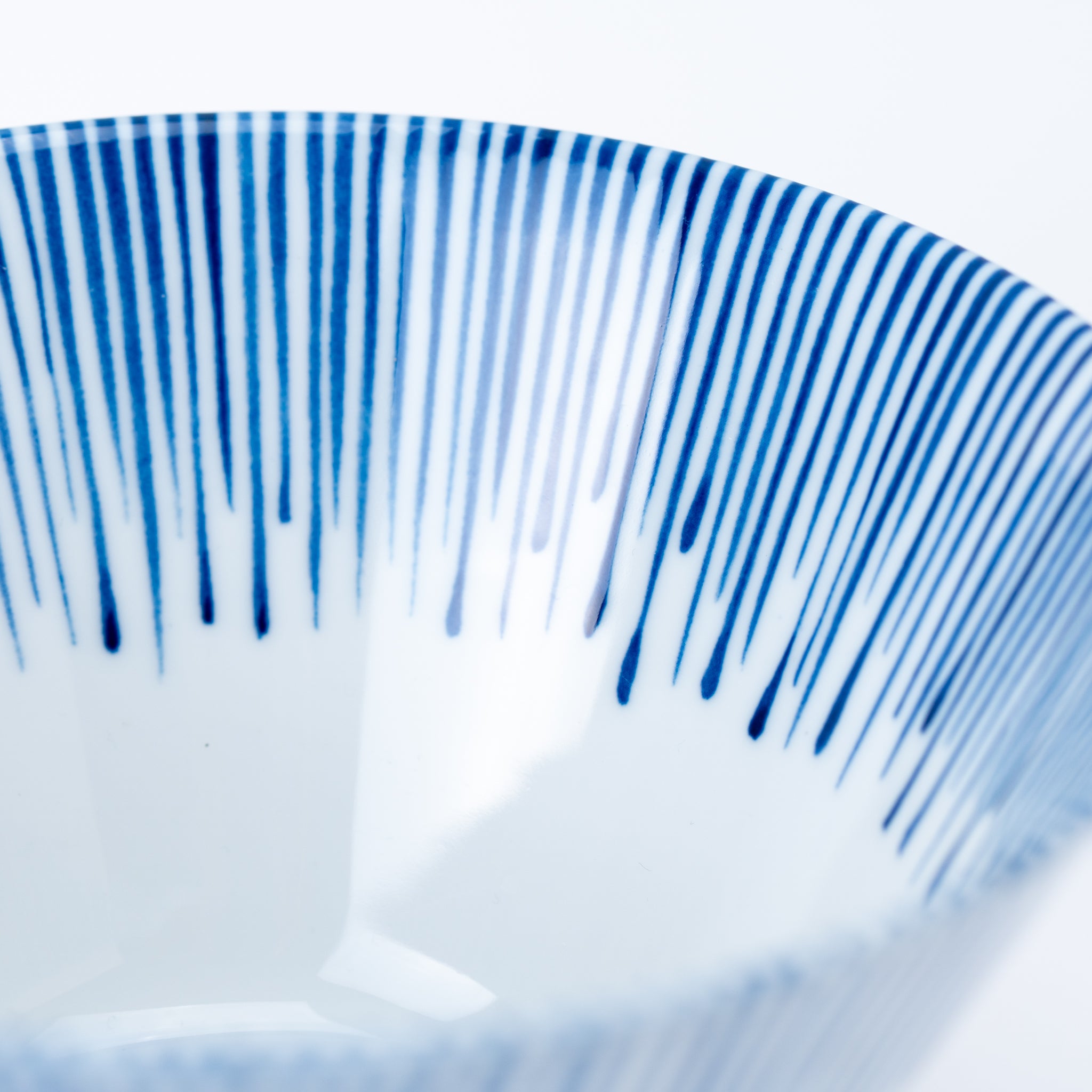 Reverse Fuji Rainy Blue Stripe Ramen Bowl