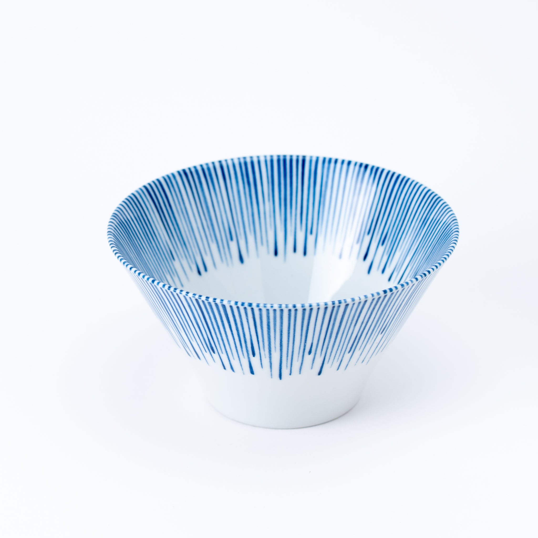 Reverse Fuji Rainy Blue Stripe Ramen Bowl