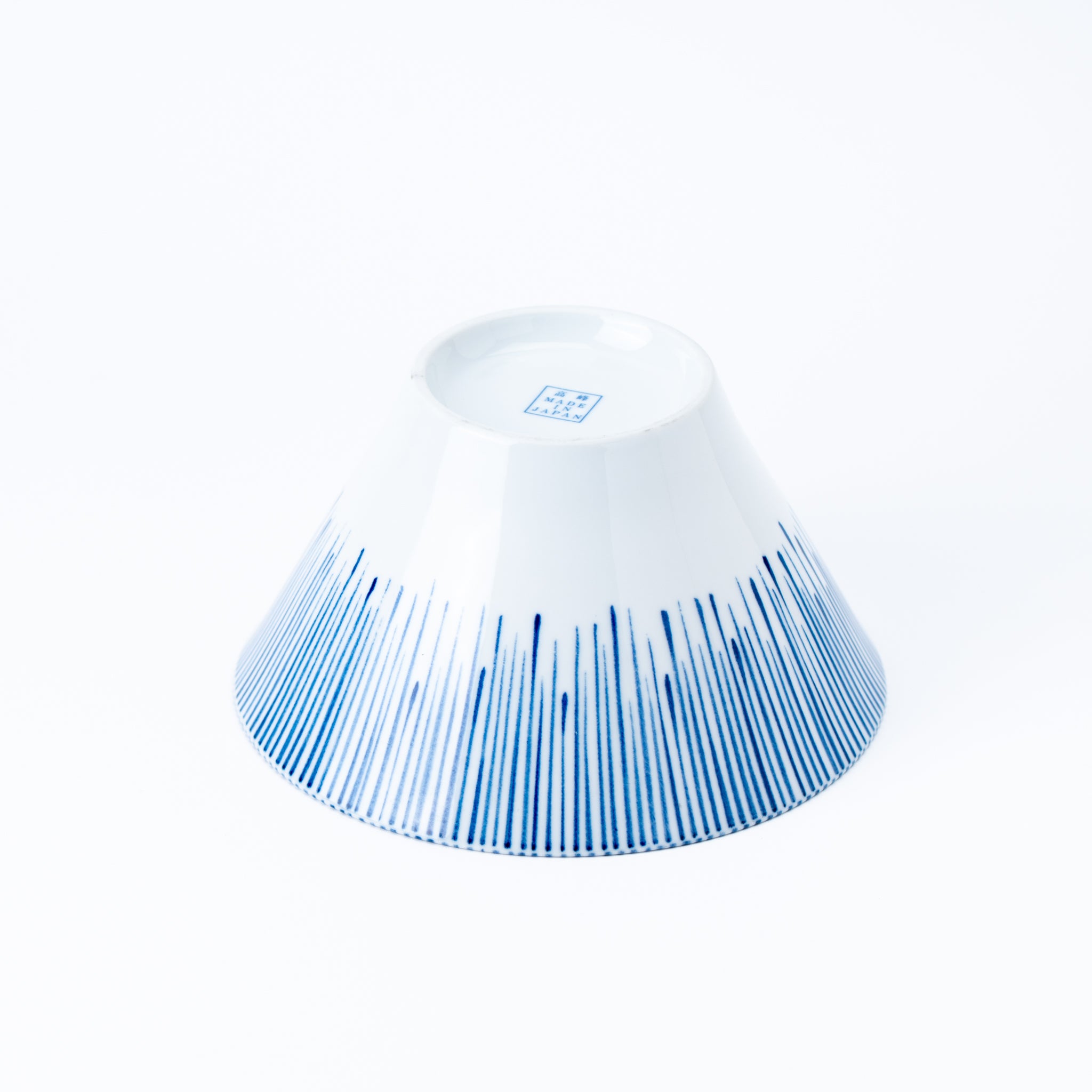 Reverse Fuji Rainy Blue Stripe Ramen Bowl