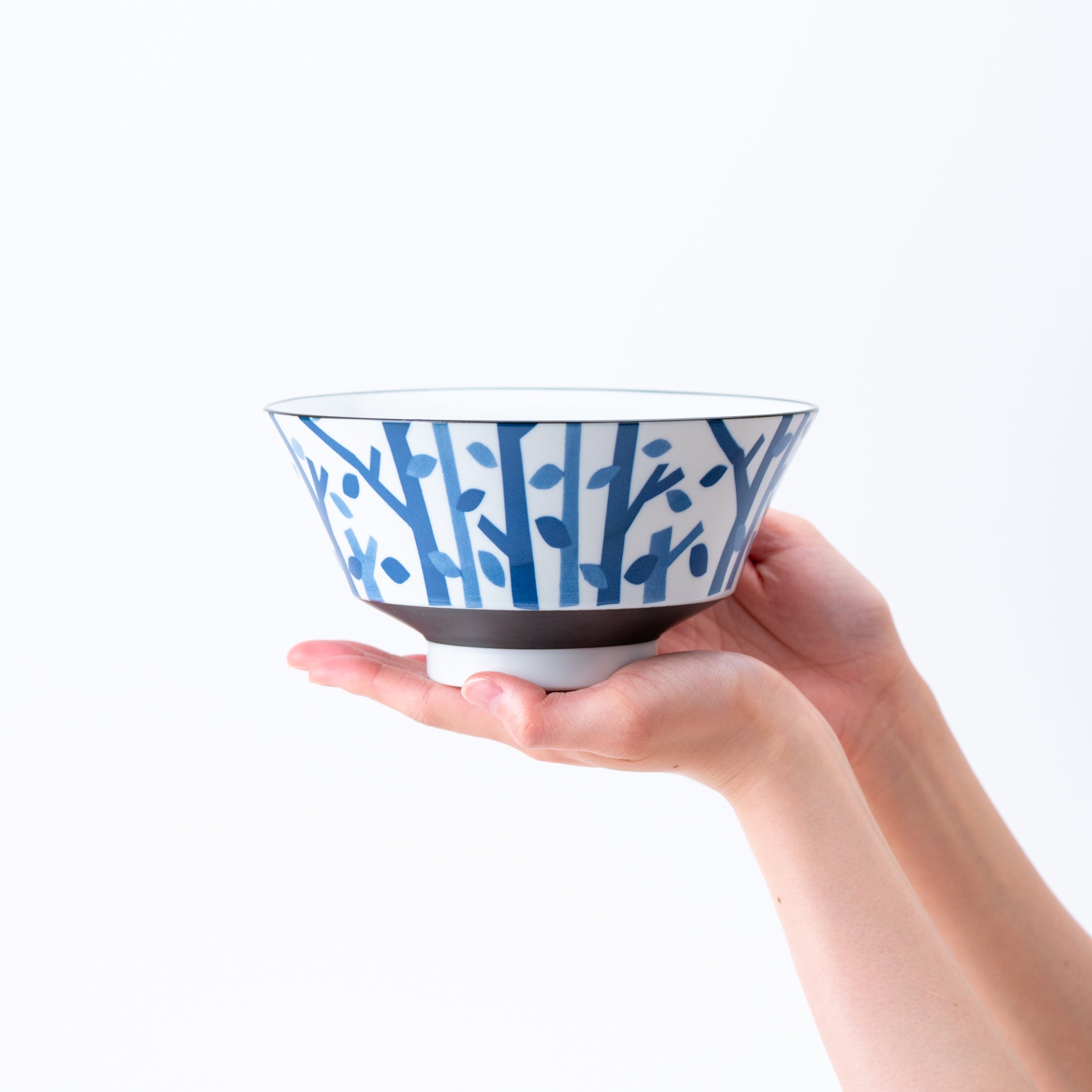 Blue Tree Branch Donburi Bowl