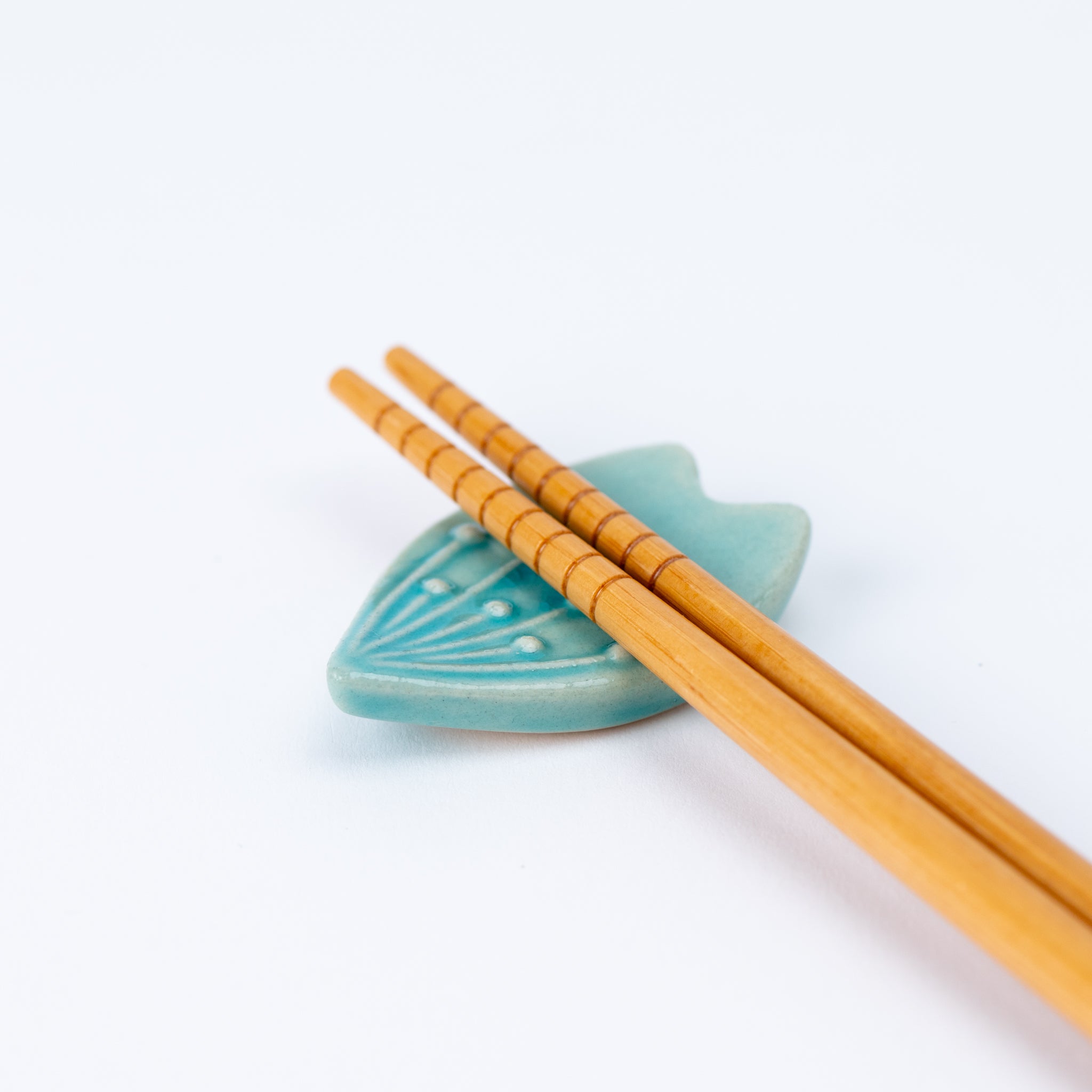 Turquoise Petal Chopstick Rest