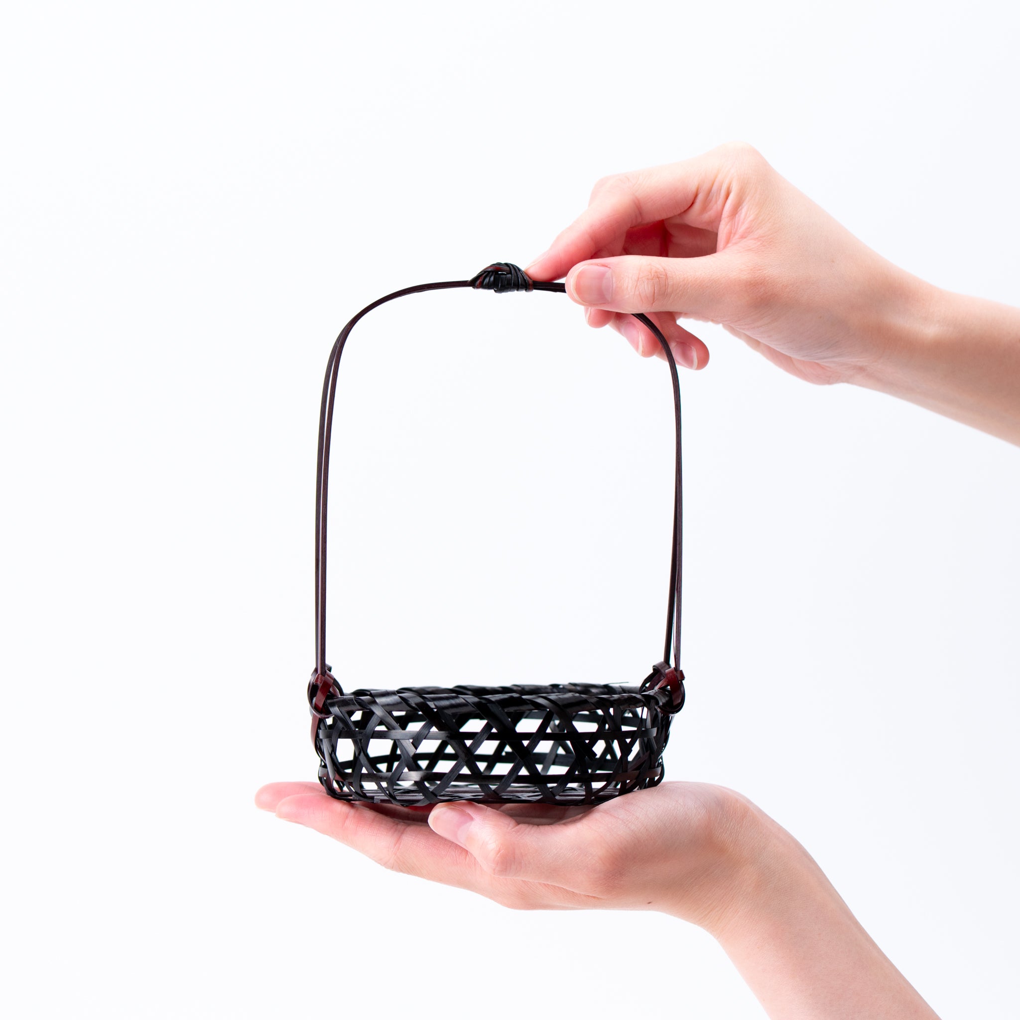 Handwoven Bamboo Basket – Petite Harmony in Weave