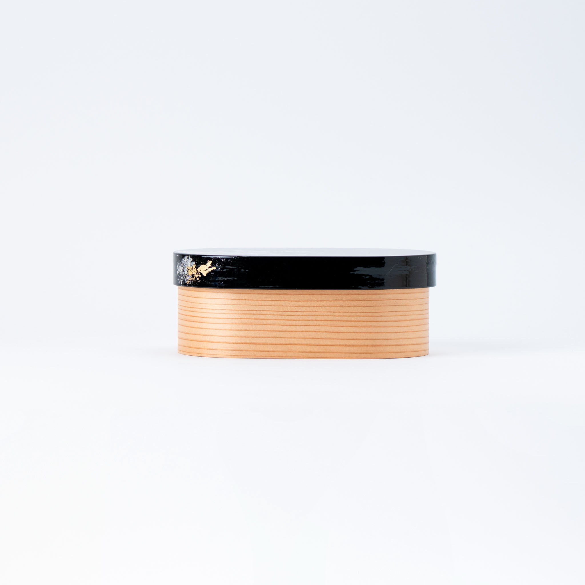 Lacquered Black Magewappa Bento Box