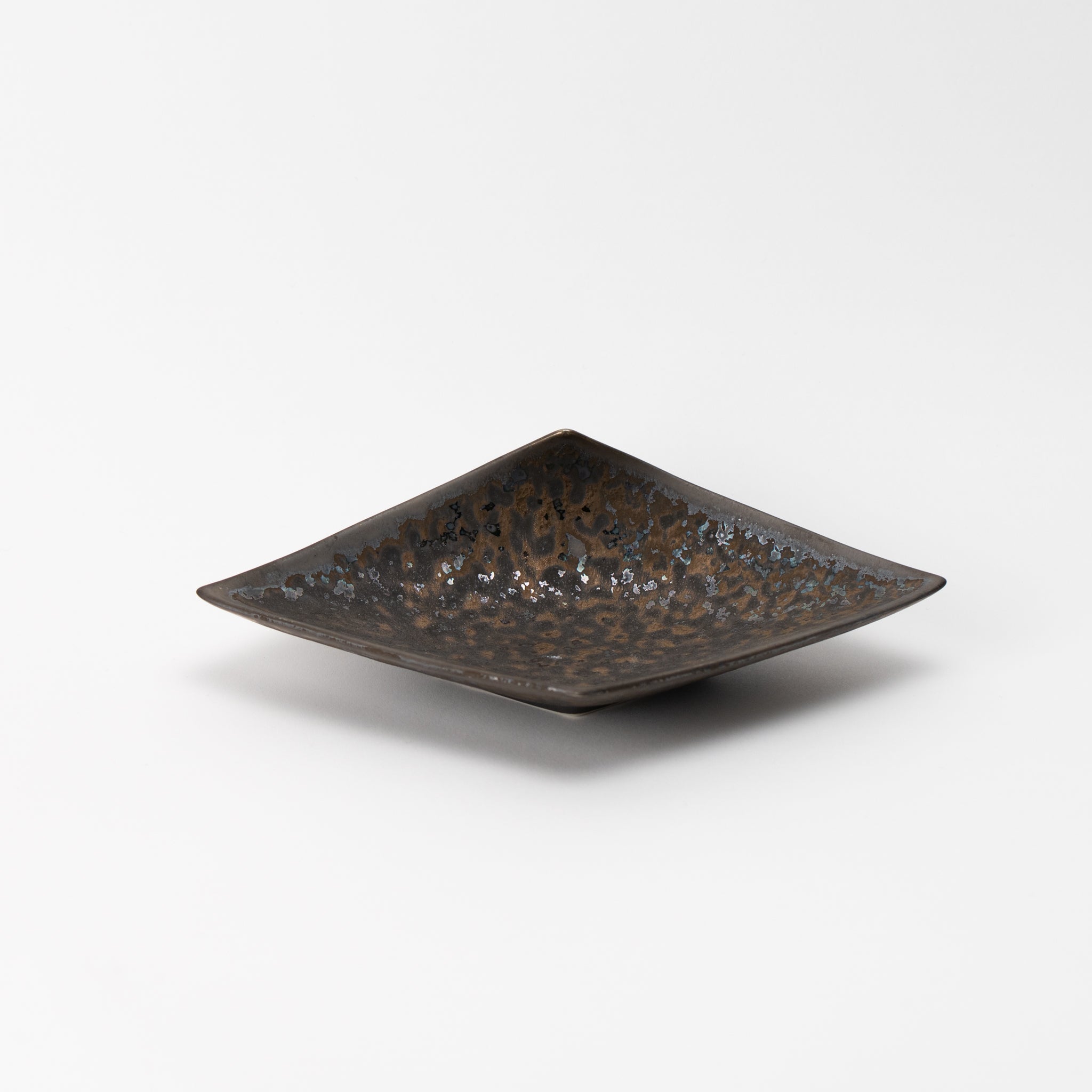 Gold Crystal Fuji Shaped Plate