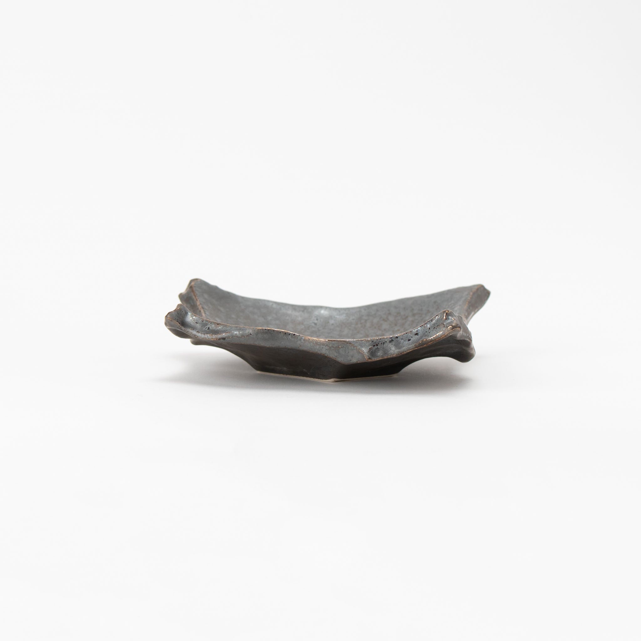 Silver Rust Black Chigiri Square Plate