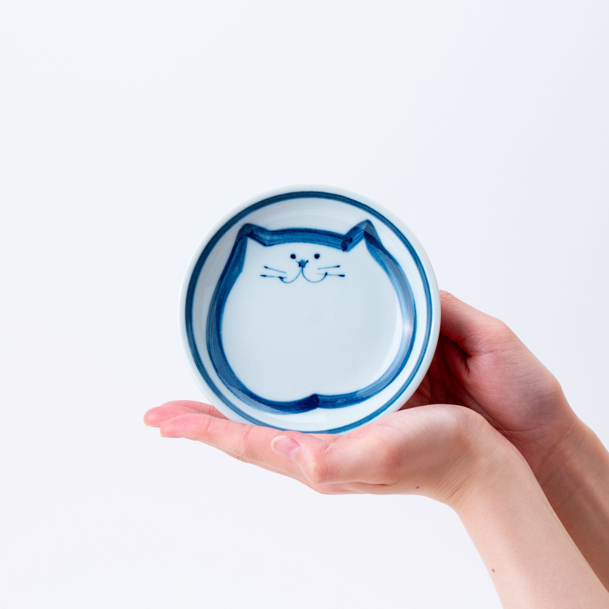 Small Round Cat Plate