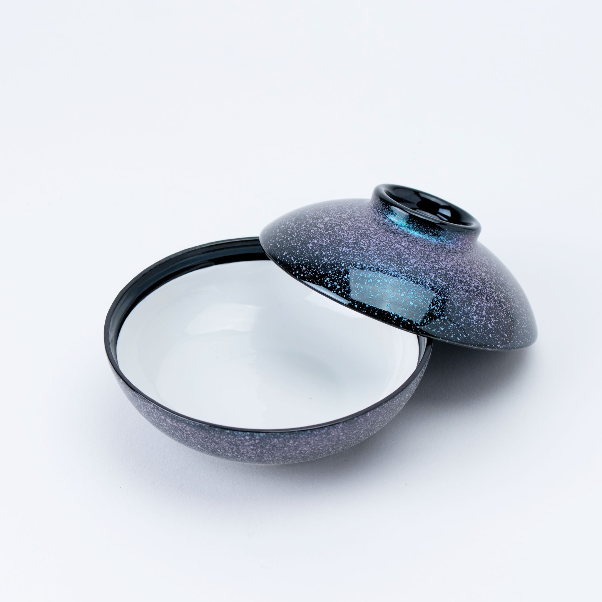 Galaxy Glaze Lidded Bowl