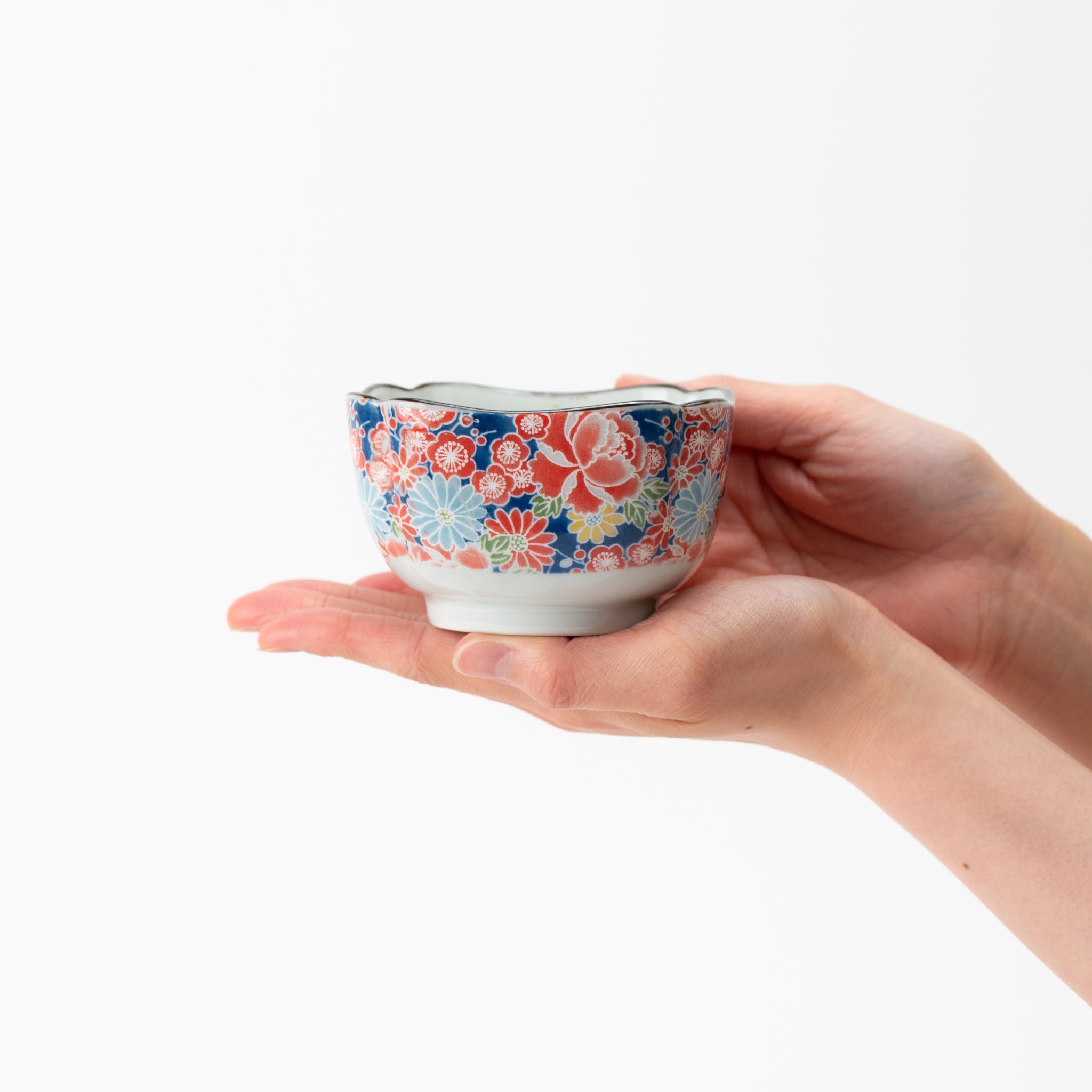 Four-Season Yūzen Four-Lobed Kobachi Small Bowl