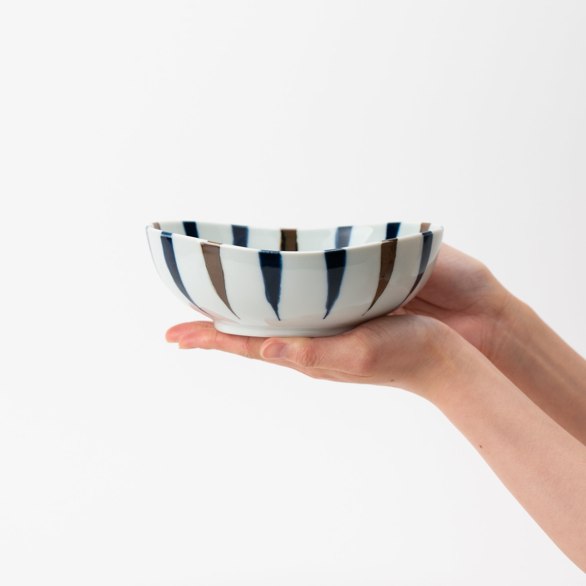 Indigo Tokusa Oval Bowl