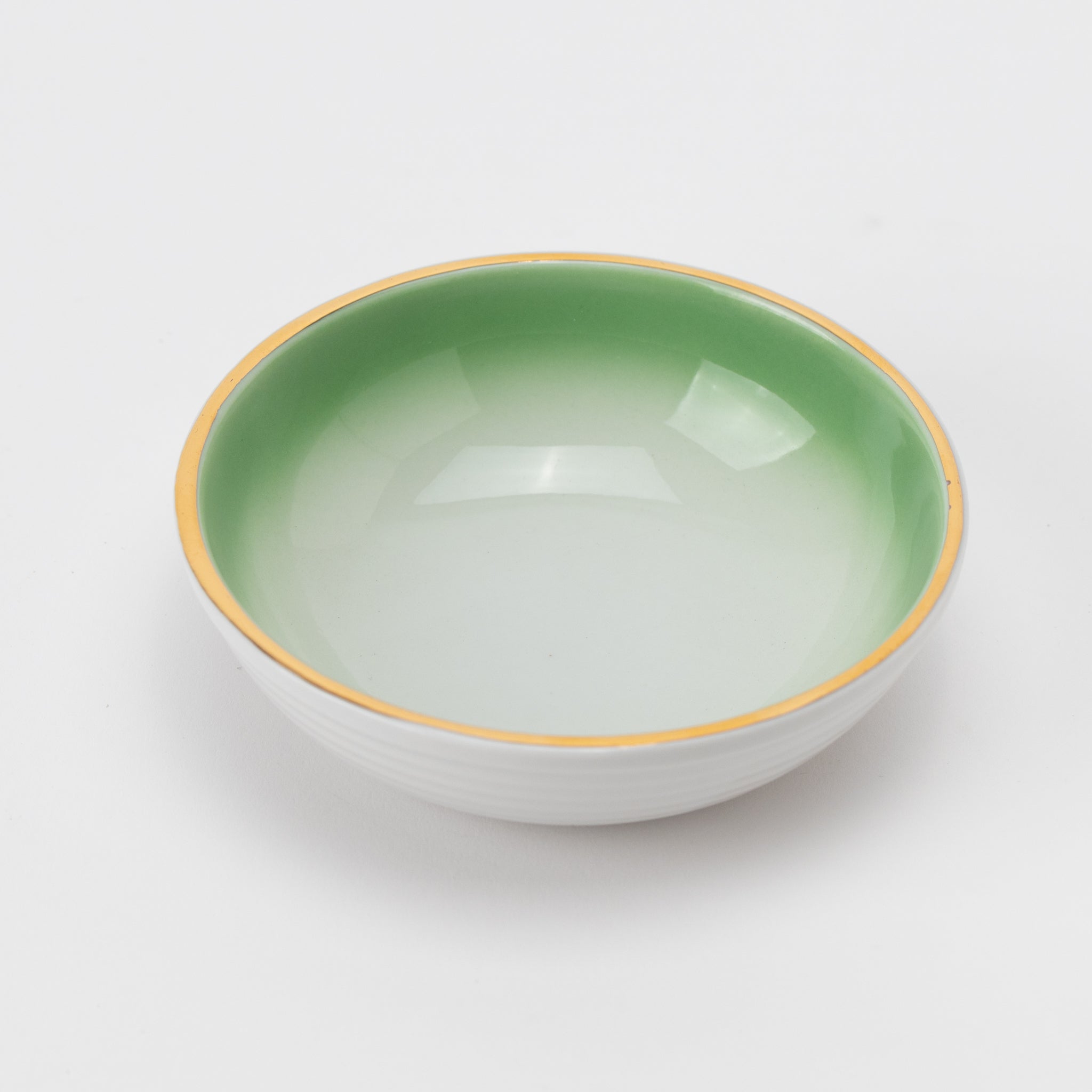 Hiwa-Fuki Rim-Gilt Round Small Bowl